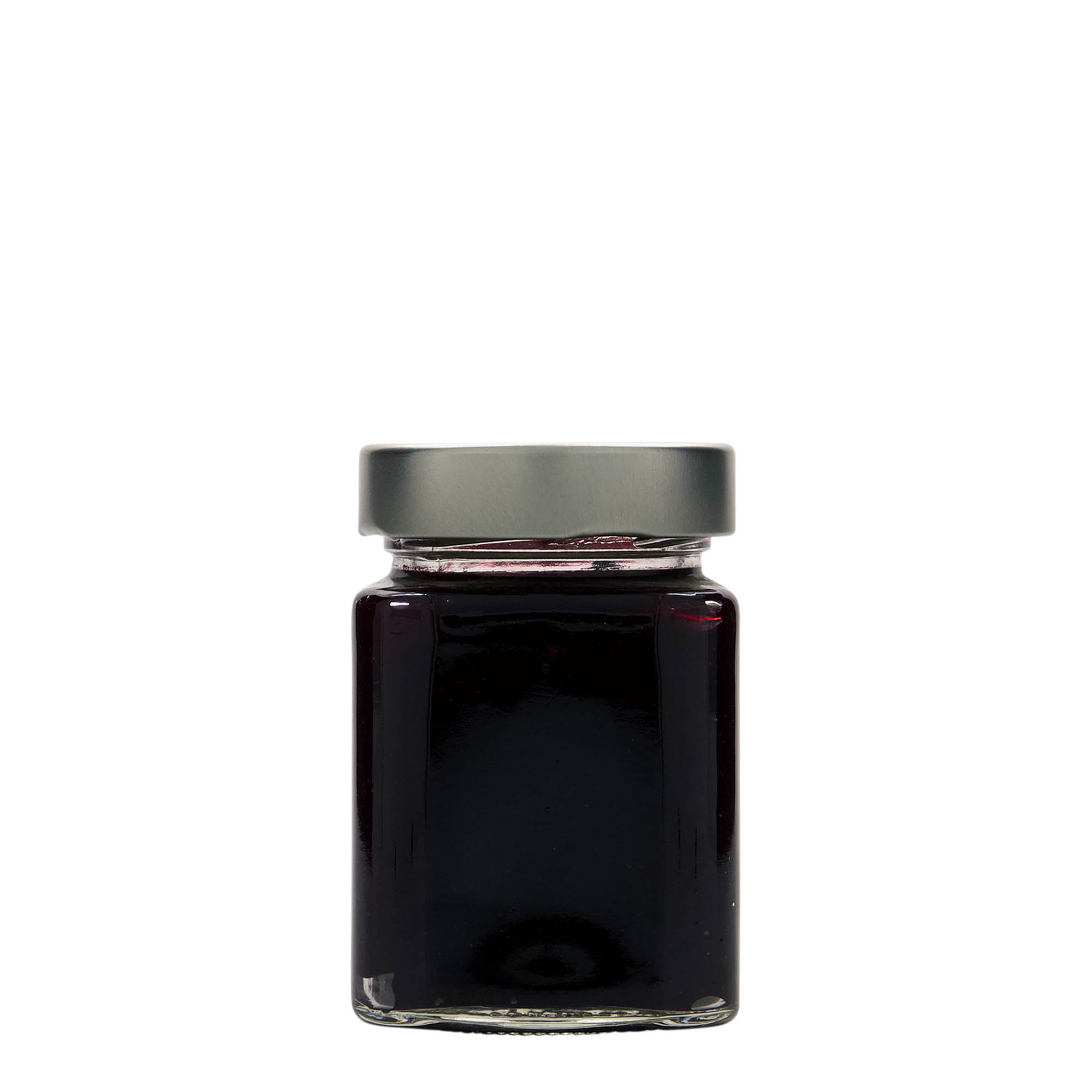 Vierkante pot 'Funny', 212 ml, monding: deep-twist-off (DTO 58)