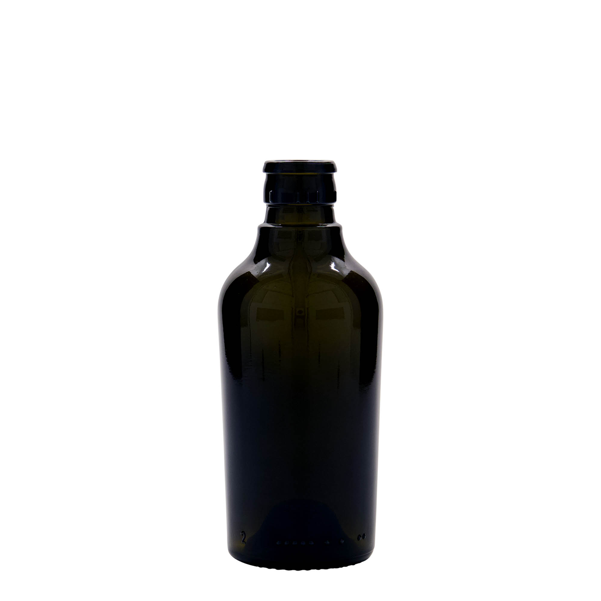 Bouteille de vinaigre / d’huile 250 ml « Oleum », verre, vert antique, bouchage: DOP