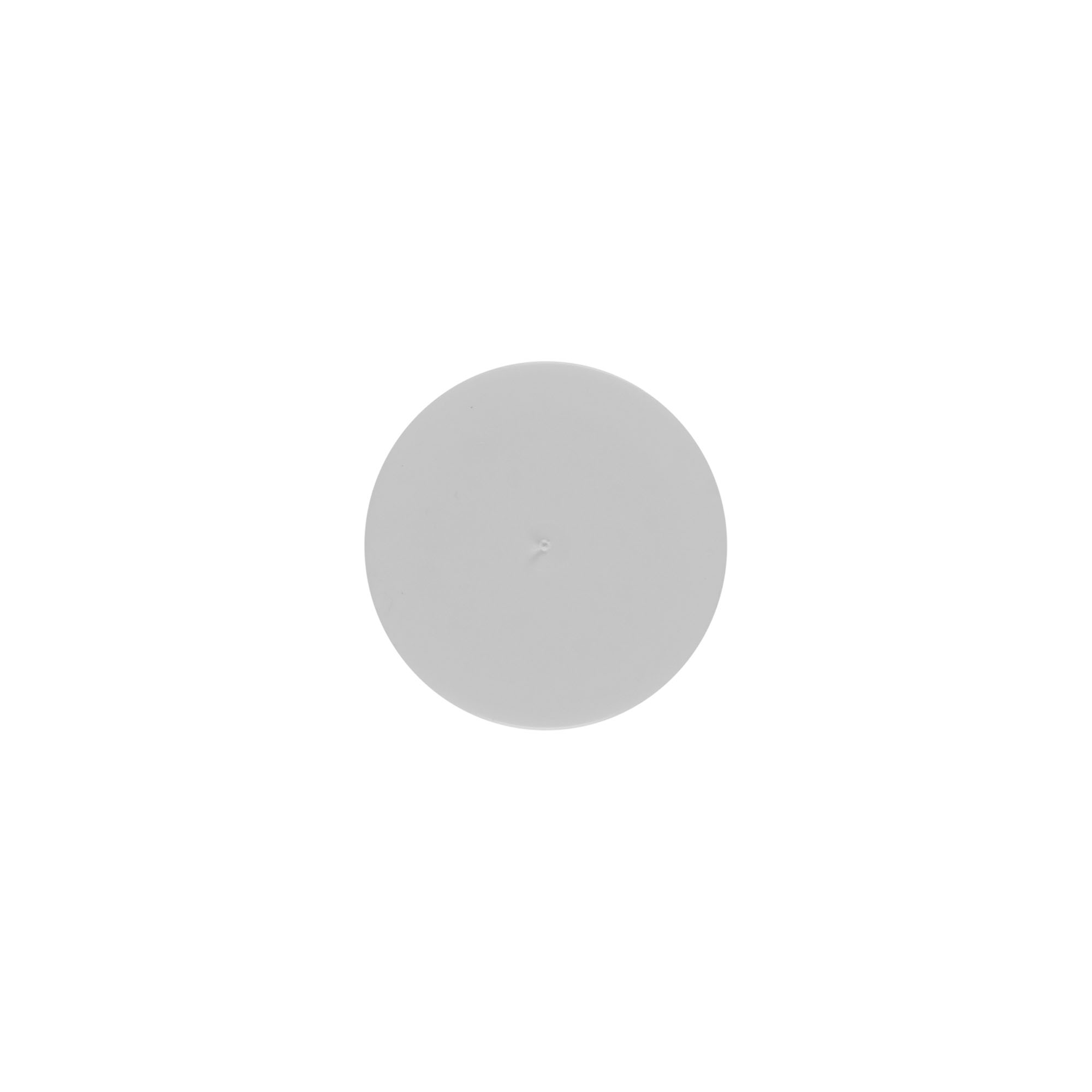 Couvertures pour 5 ml 'Bianca', plastique PP, blanc