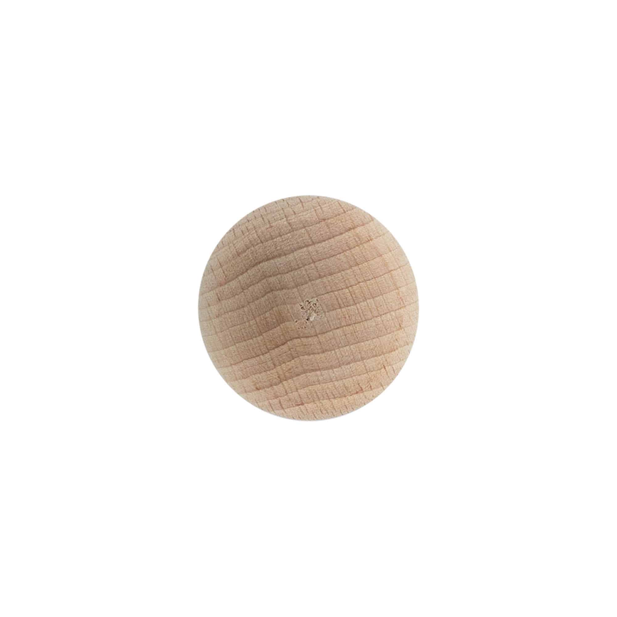 Dopkurk 'Bol', 19 mm, hout/kunststof, voor monding: kurk