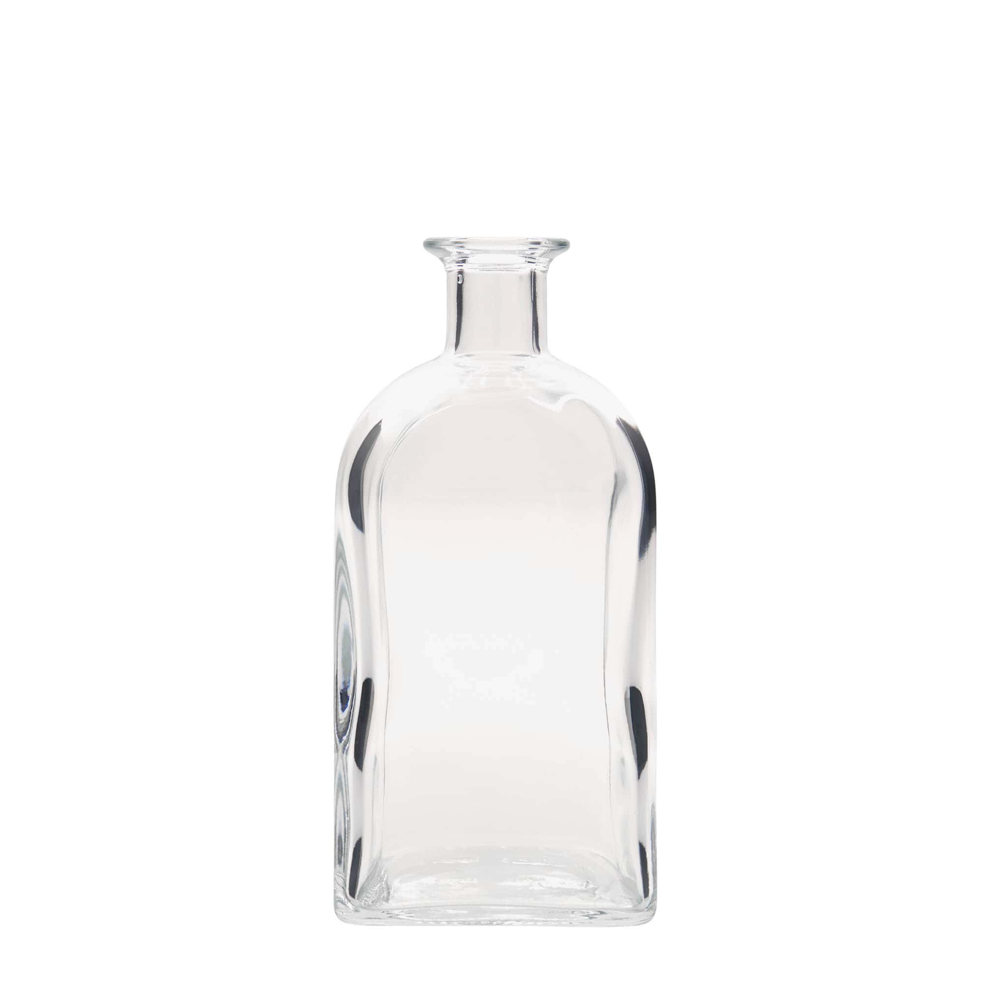 Bouteille en verre apothicaire 'Carré', carrée 700 ml, bouchage: bouchon Bouteille en verre apothicaire 'Carré', carrée 700 ml, bouchage: bouchon