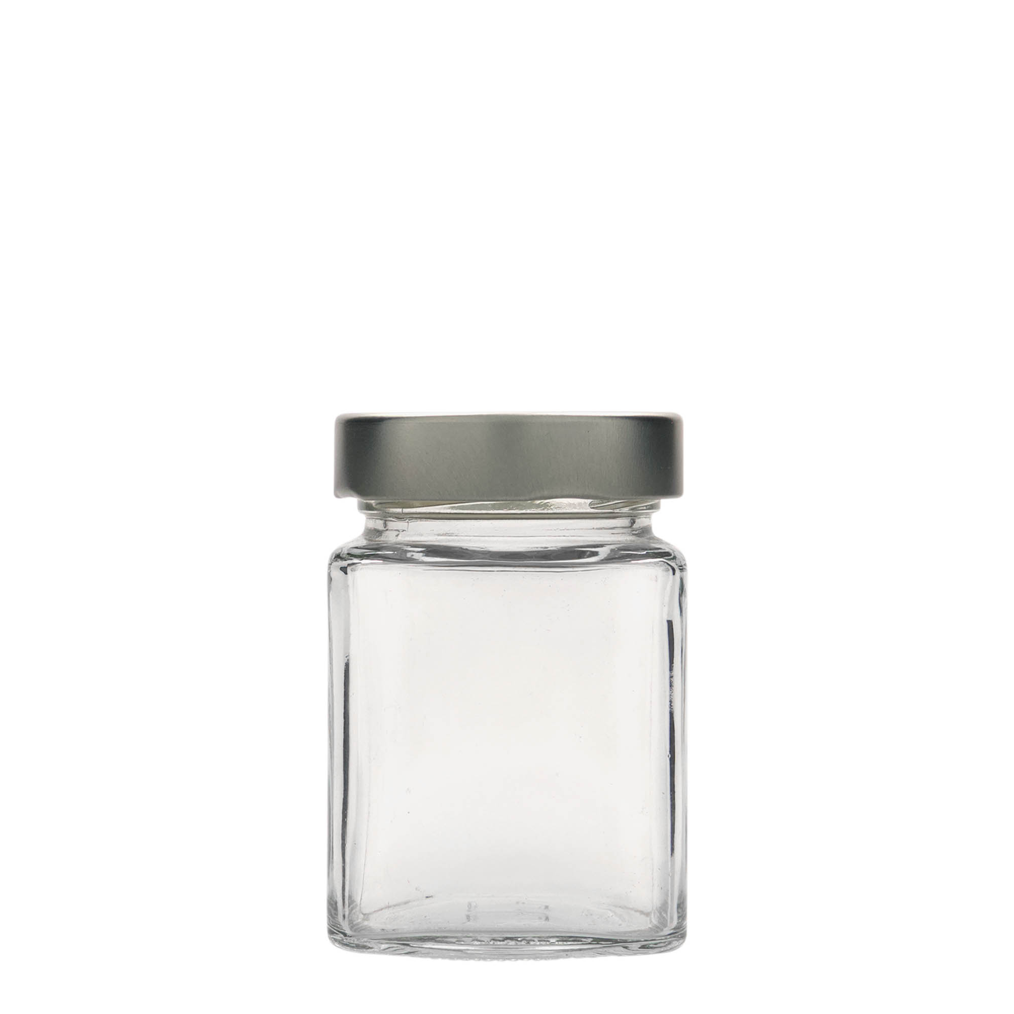 Bocal carré 212 ml 'Funny', bouchage: Deep-Twist-Off (DTO 58) Bocal carré 212 ml 'Funny', bouchage: Deep-Twist-Off (DTO 58)