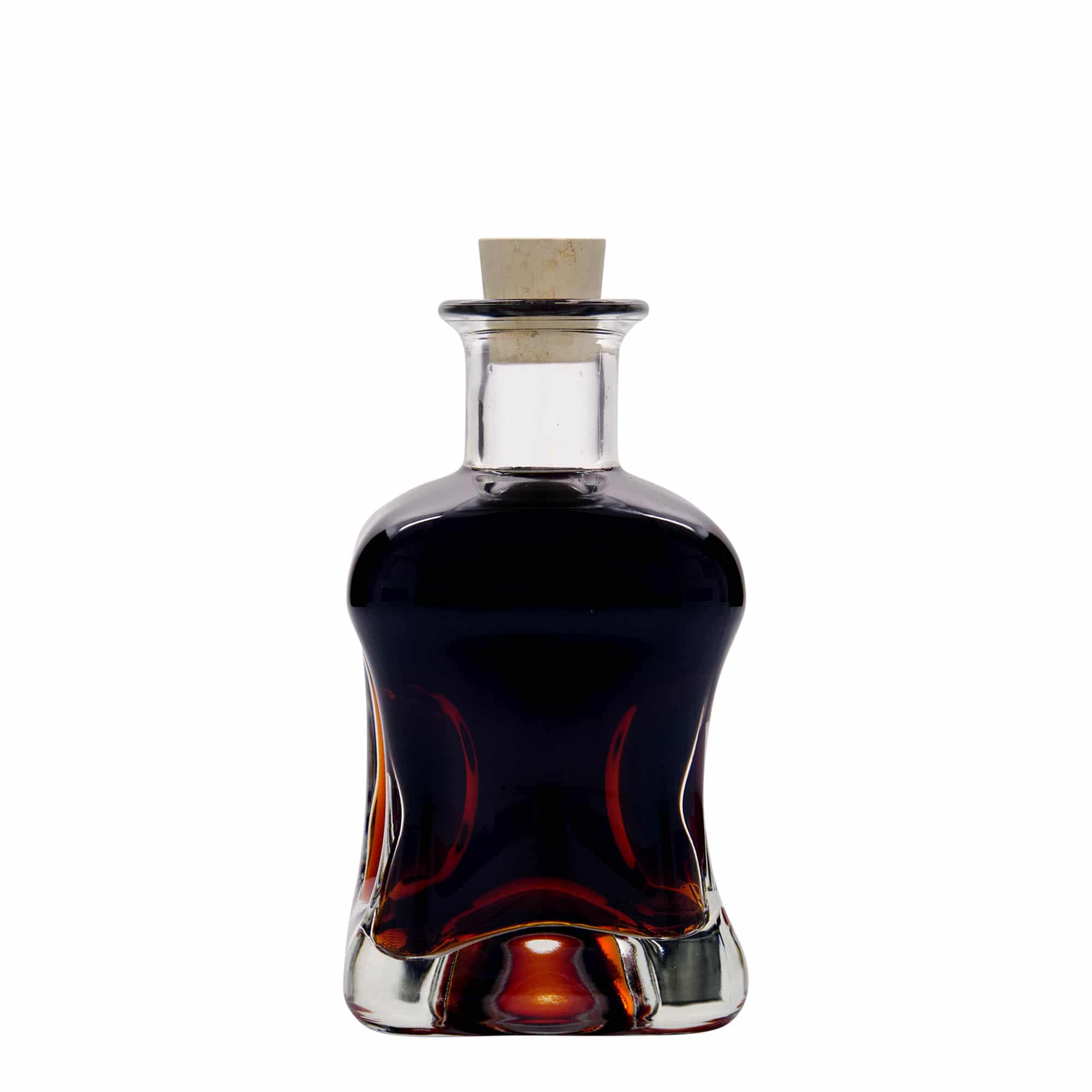 Glazen fles 'Dublin', 350 ml, vierkant, monding: kurk