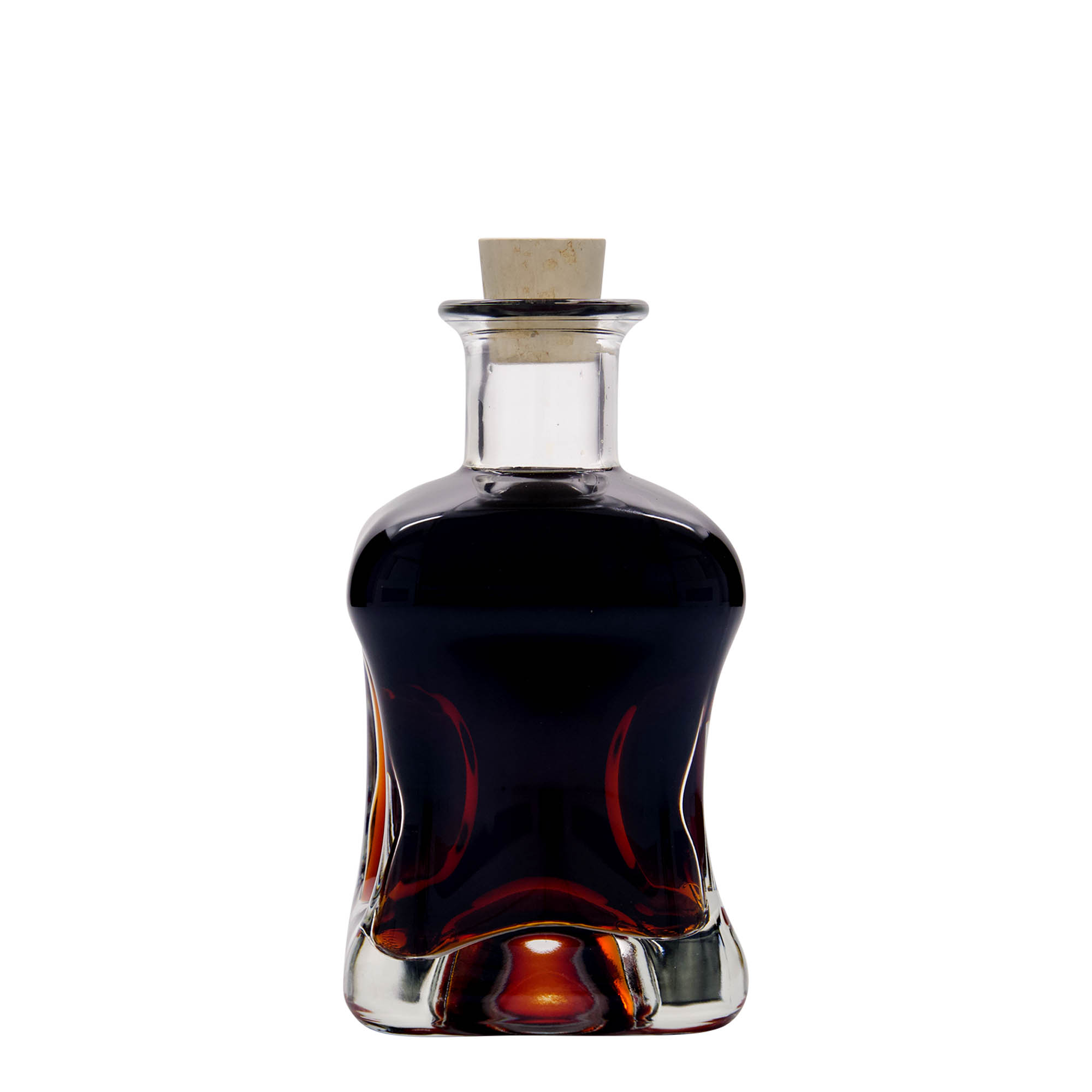 Glazen fles 'Dublin', 350 ml, vierkant, monding: kurk