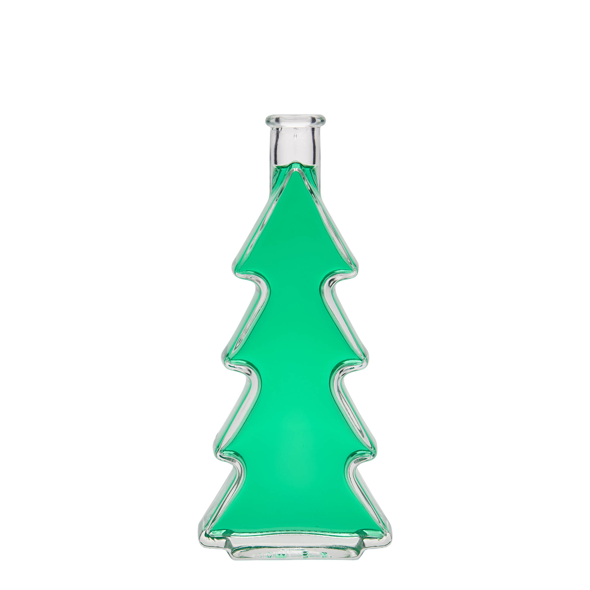 Bouteille en verre 200 ml 'Sapin', bouchage: bouchon Bouteille en verre 200 ml 'Sapin', bouchage: bouchon