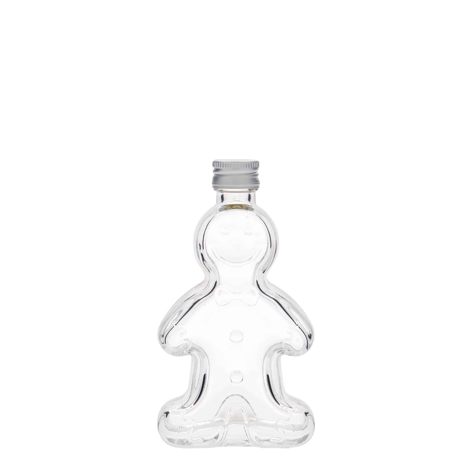 Bouteille en verre 50 ml « Maison en pain d’épices », bouchage: PP 18