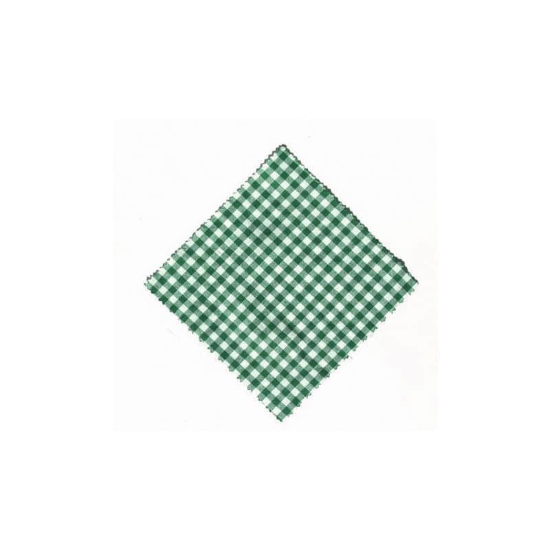Napperon à carreaux 12x12, carré, tissu, vert foncé, bouchage: TO38-TO53 Napperon à carreaux 12x12, carré, tissu, vert foncé, bouchage: TO38-TO53