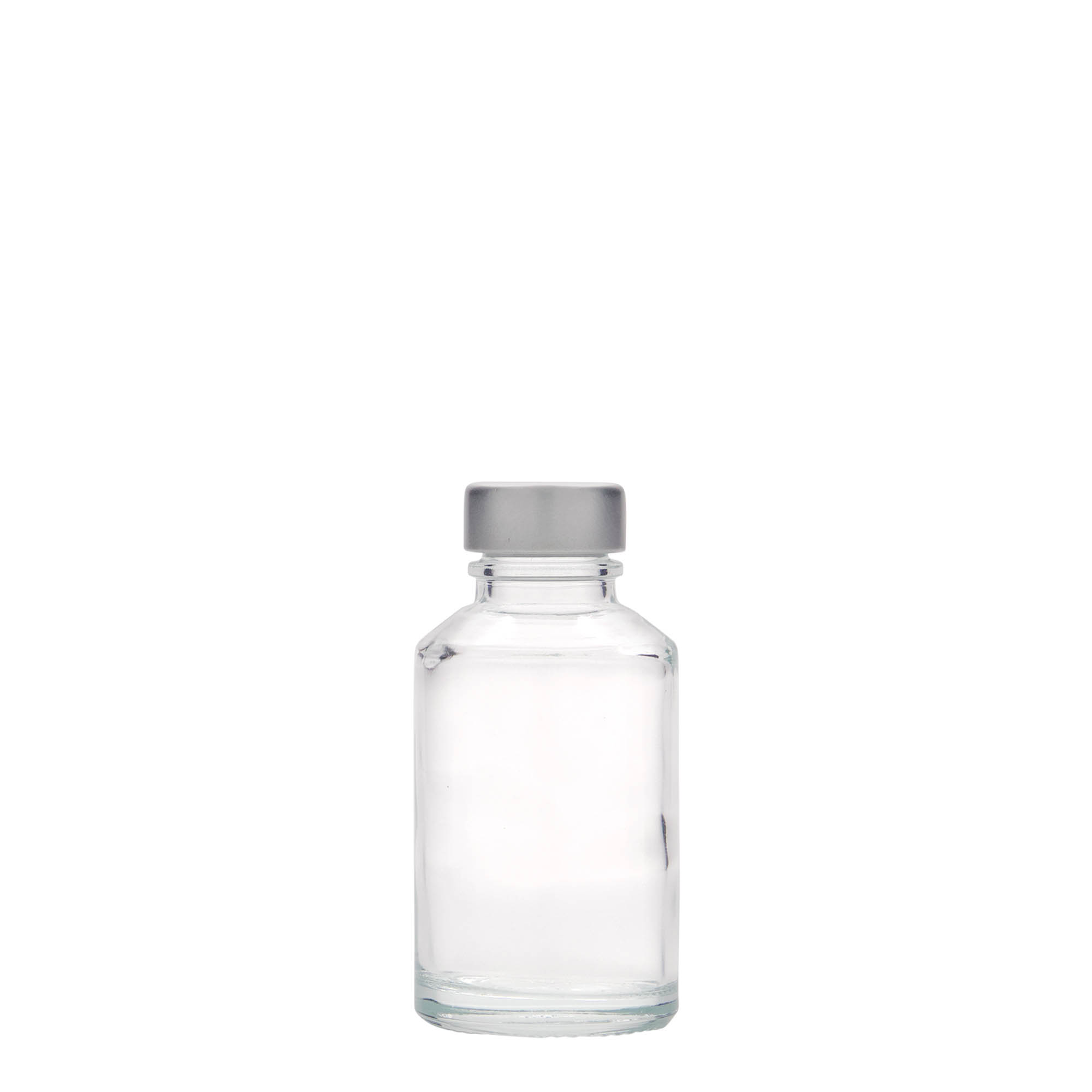 Glazen fles 'Hella', 50 ml, monding: GPI 22 Glazen fles 'Hella', 50 ml, monding: GPI 22