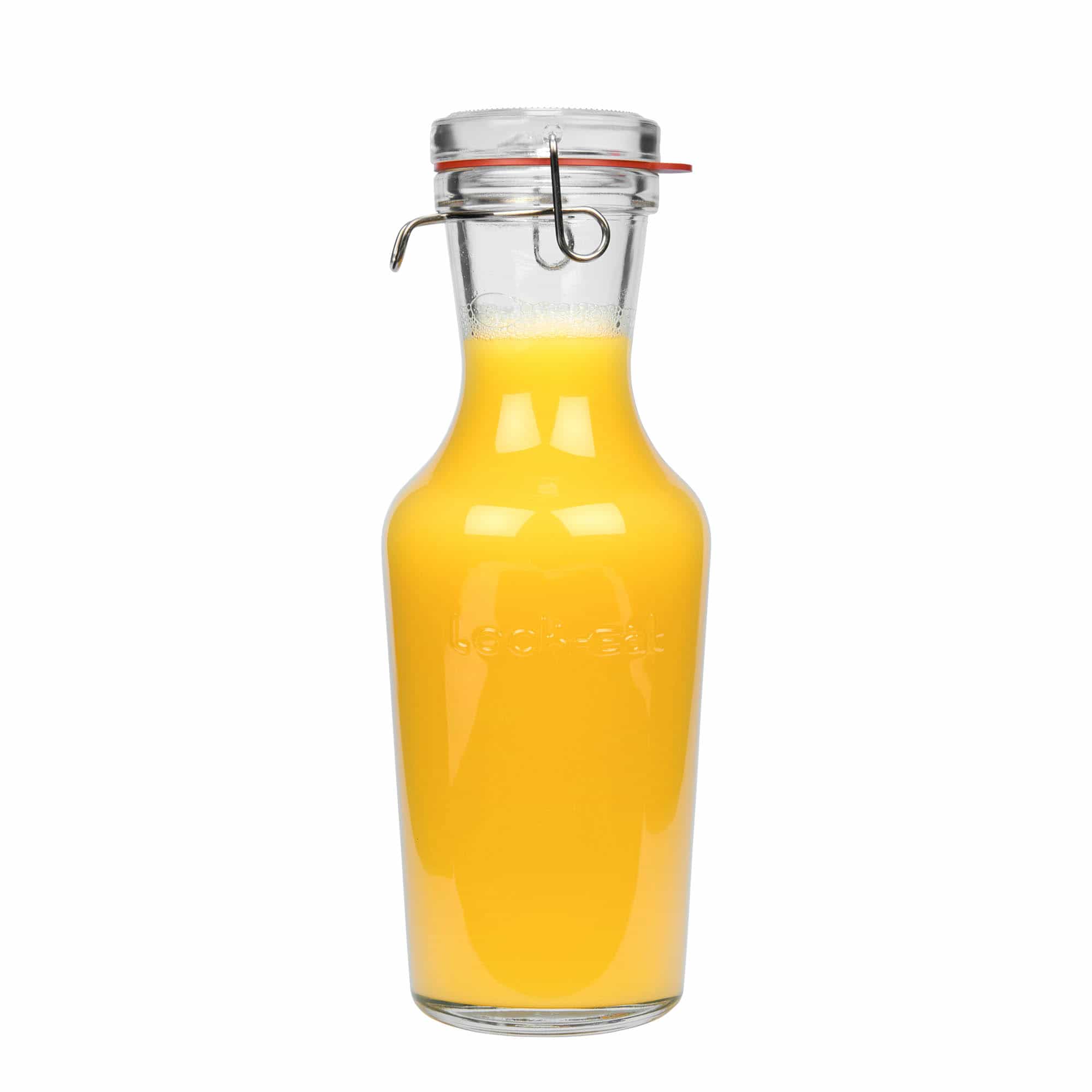 Glazen karaf 'Lock-Eat', 1000 ml, monding: beugelsluiting