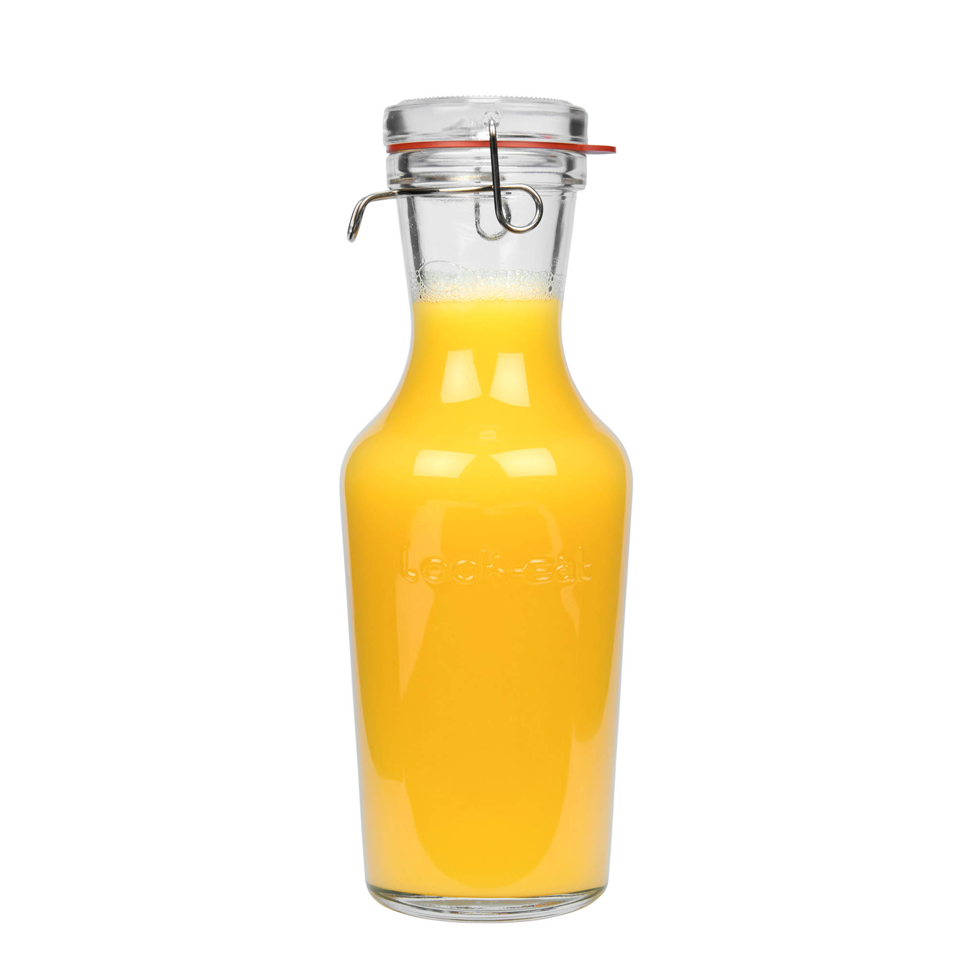 Carafe en verre 1 000 ml 'Lock-Eat', bouchage: bouchon mécanique Carafe en verre 1 000 ml 'Lock-Eat', bouchage: bouchon mécanique