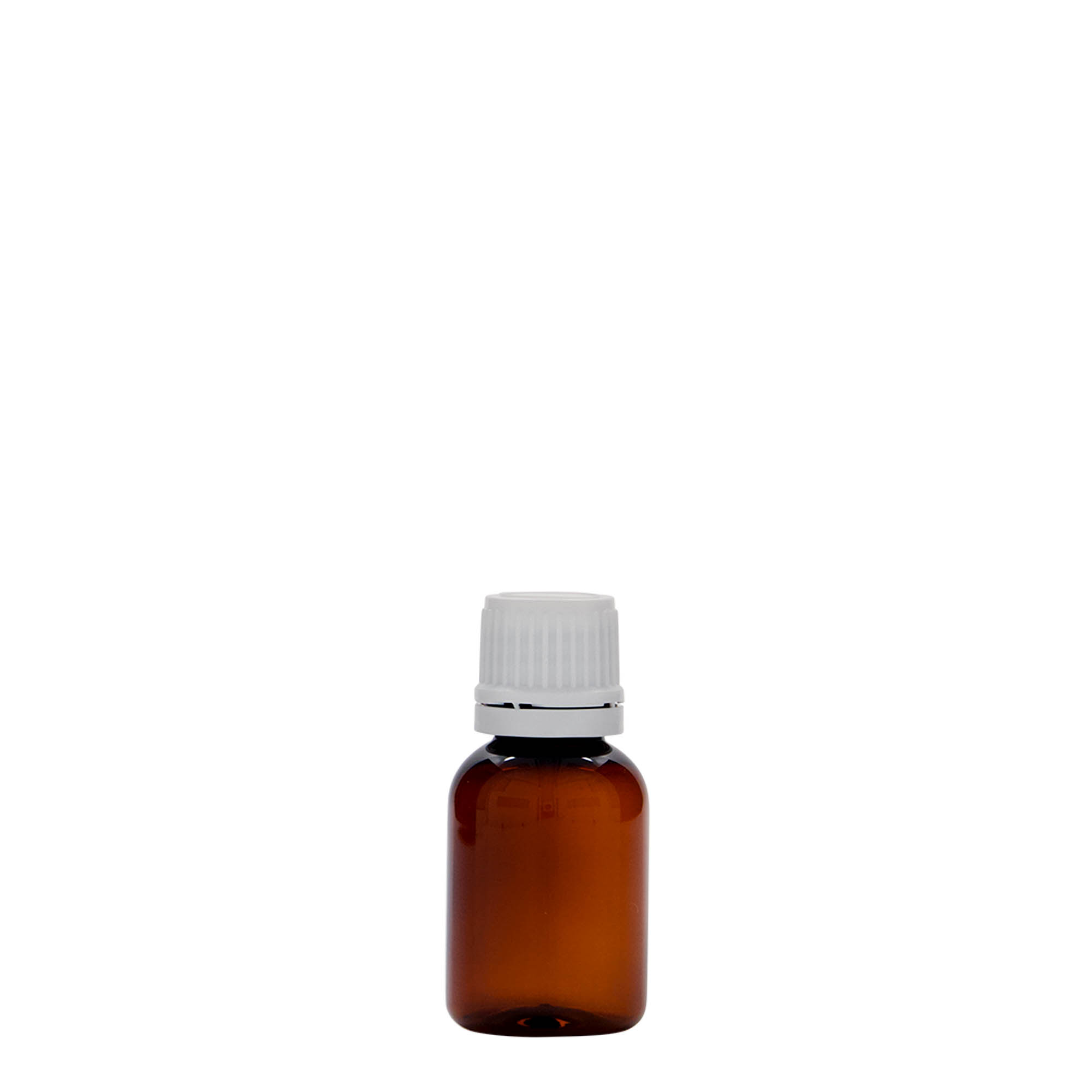 Pet-medicijnfles 'Easy Living', 20 ml, bruin, kunststof, monding: DIN 18 Pet-medicijnfles 'Easy Living', 20 ml, bruin, kunststof, monding: DIN 18