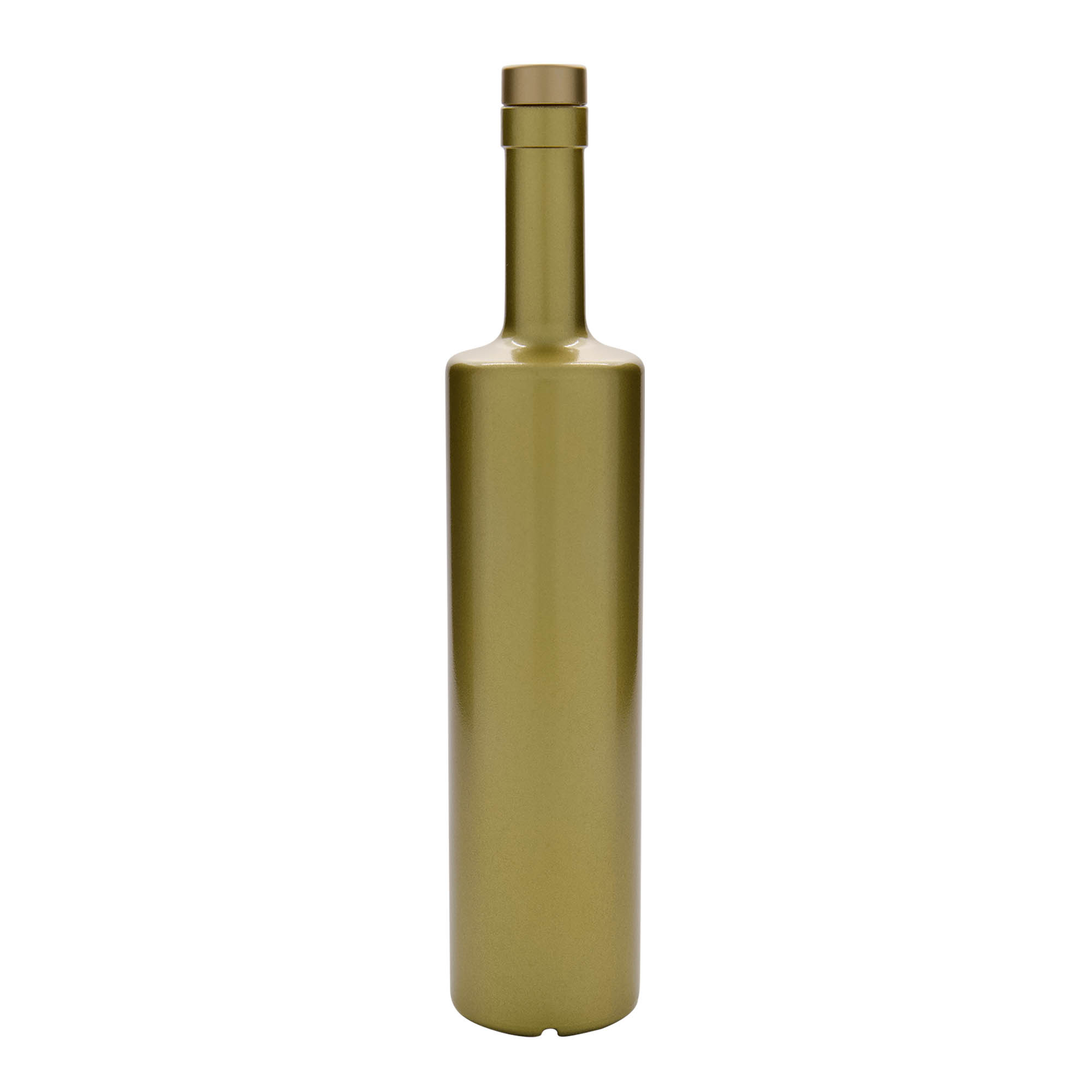 Glazen fles 'Centurio', 700 ml, goud, monding: kurk