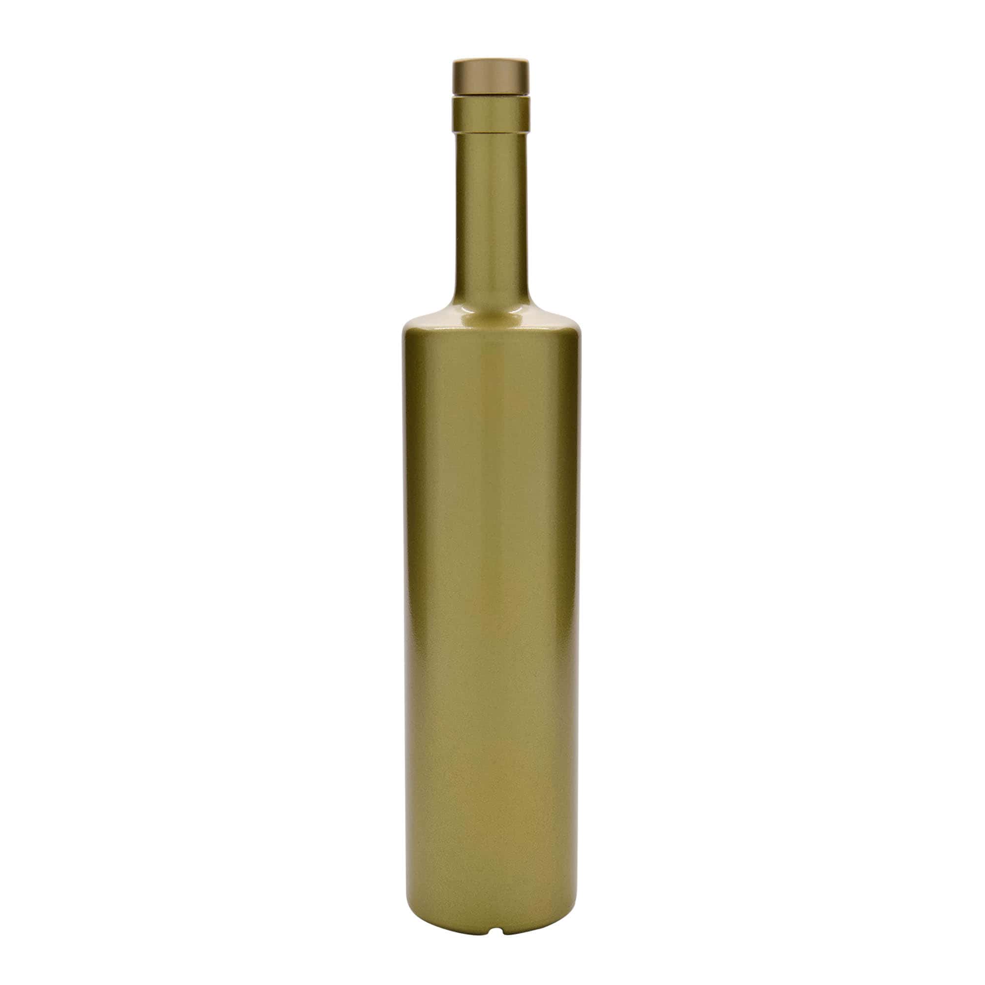 Glazen fles 'Centurio', 700 ml, goud, monding: kurk