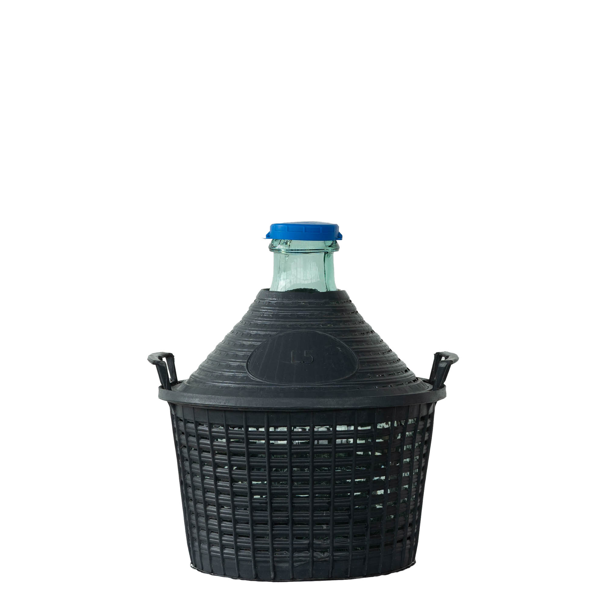 Dame-jeanne 5 l à col étroit, verre, bouchage: couvercle cloche Dame-jeanne 5 l à col étroit, verre, bouchage: couvercle cloche