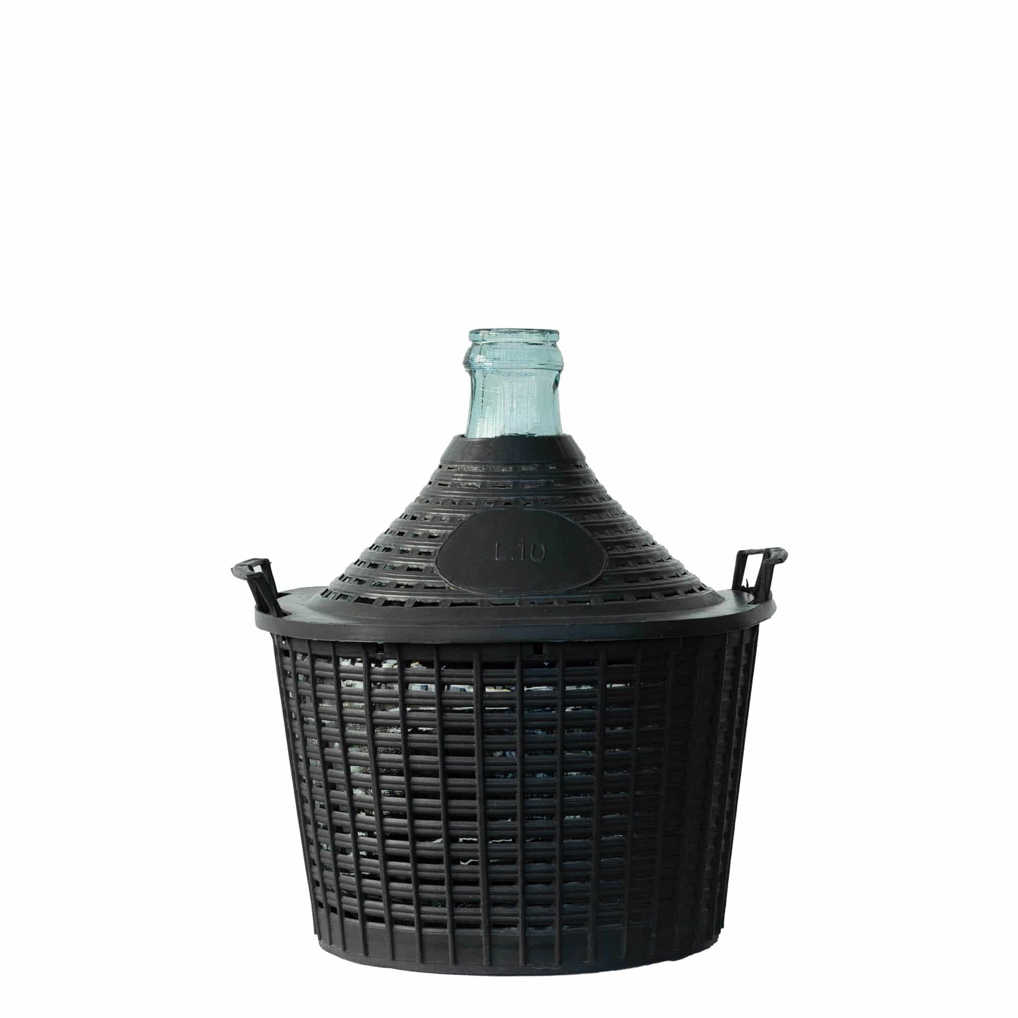 Ballonfles smalle hals, 10 l, glas, monding: stulpdeksel Ballonfles smalle hals, 10 l, glas, monding: stulpdeksel