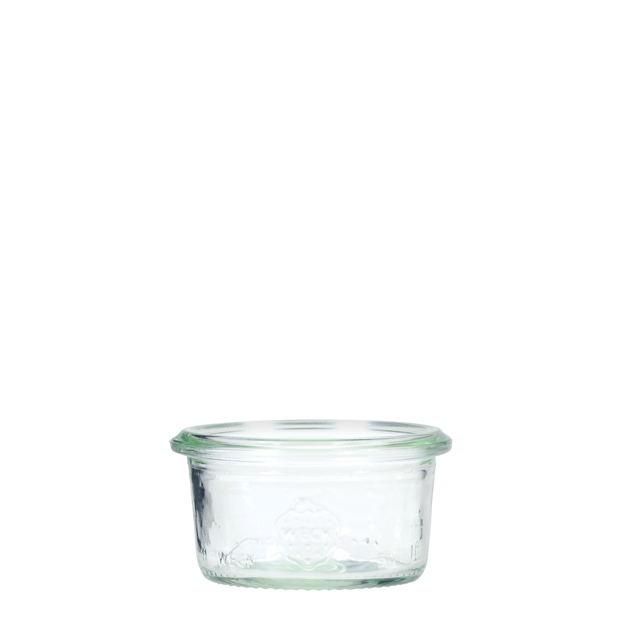 Verrine WECK 50 ml, bouchage: bords arrondis Verrine WECK 50 ml, bouchage: bords arrondis