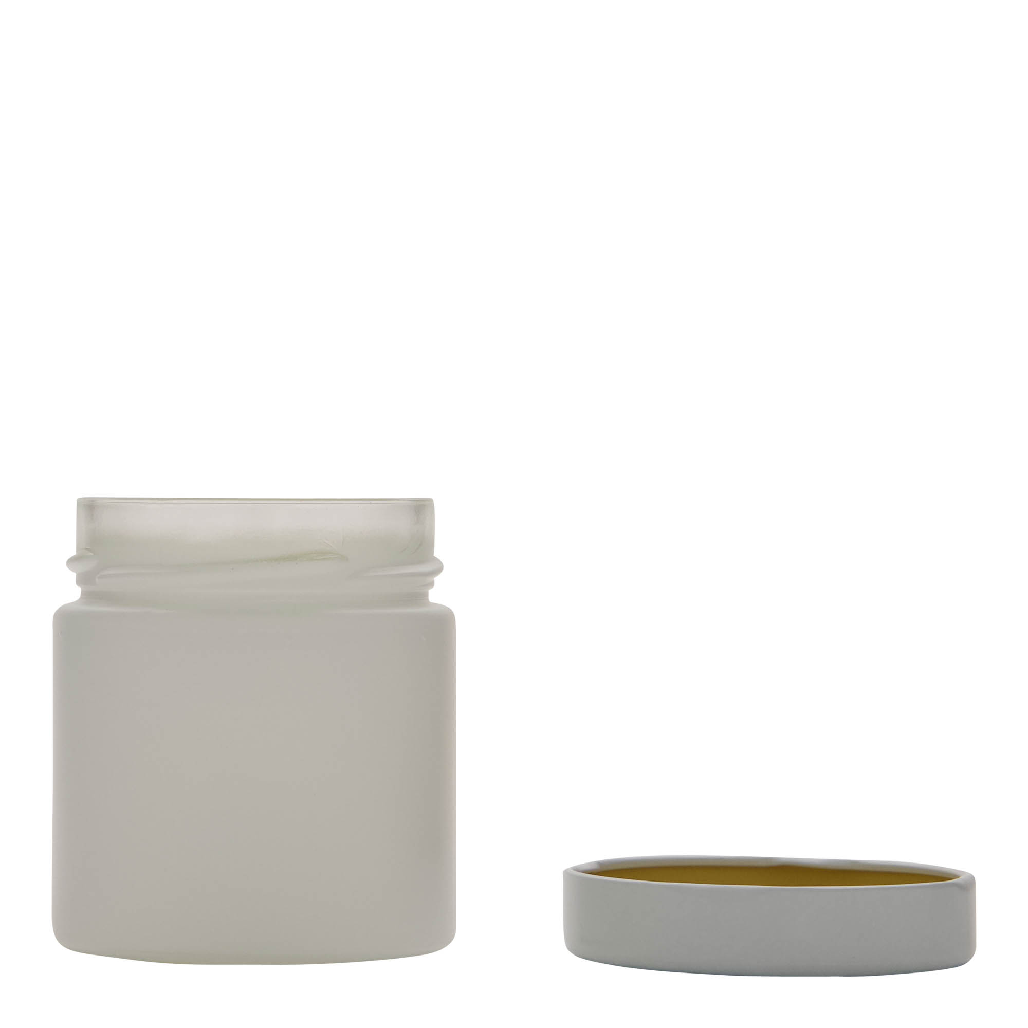 Ronde pot 'Aurora', 212 ml, wit, monding: deep-twist-off (DTO 66) Ronde pot 'Aurora', 212 ml, wit, monding: deep-twist-off (DTO 66)