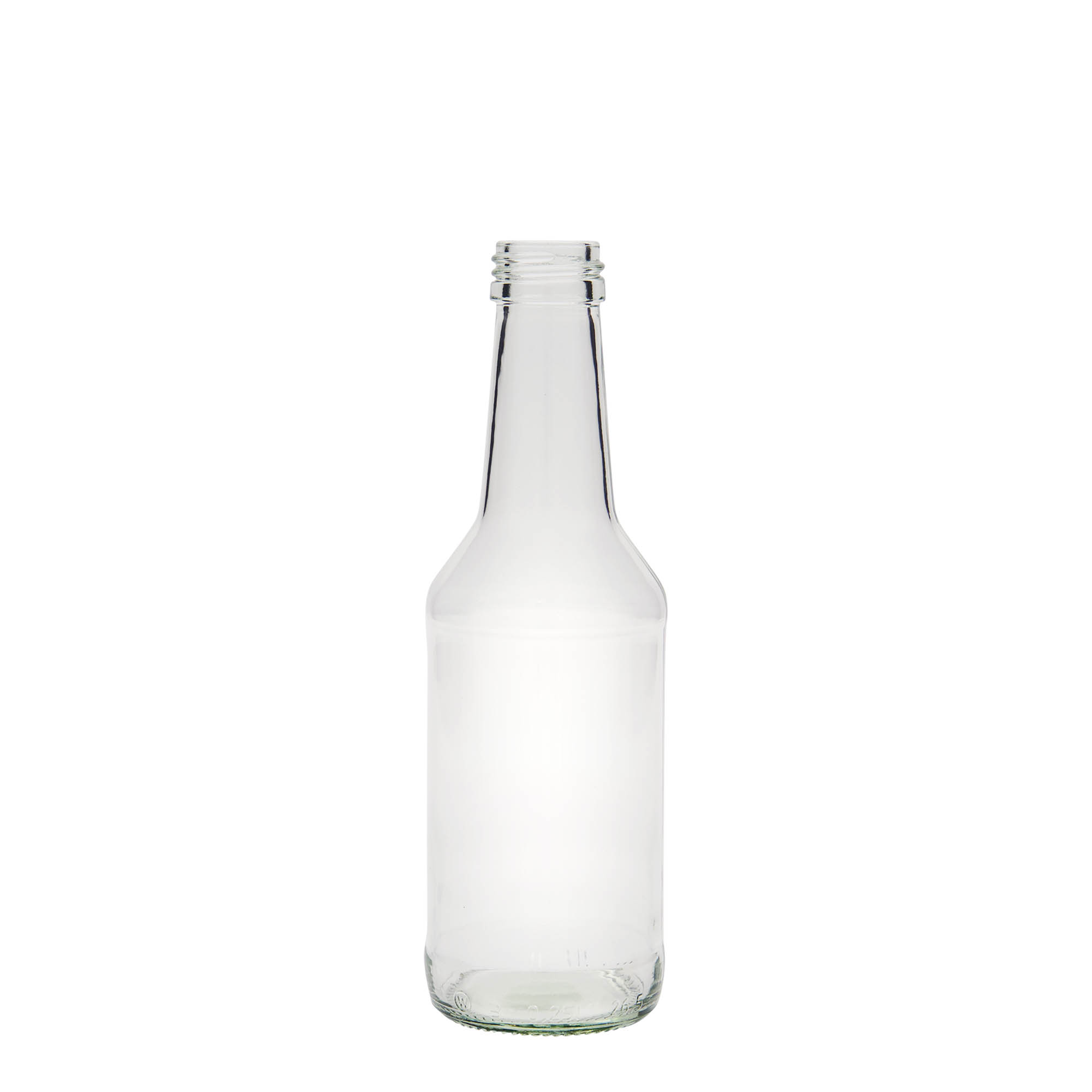 Glazen fles 'Nils', 250 ml, monding: PP 28 Glazen fles 'Nils', 250 ml, monding: PP 28