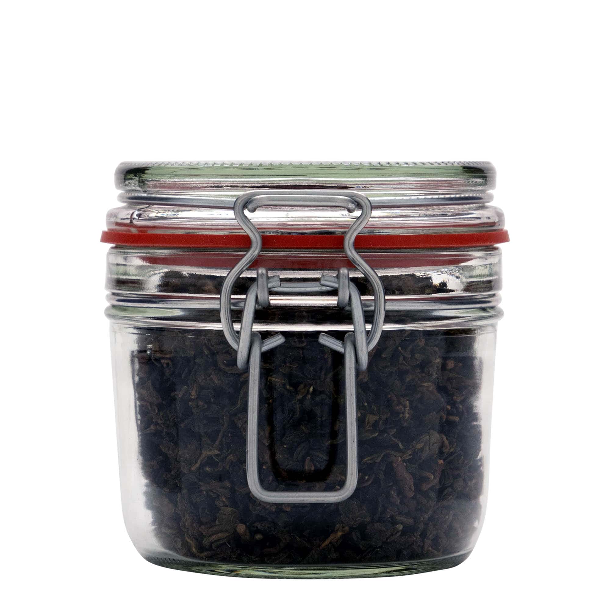 Vlakke pot met beugelsluiting, 400 ml, monding: beugelsluiting Vlakke pot met beugelsluiting, 400 ml, monding: beugelsluiting