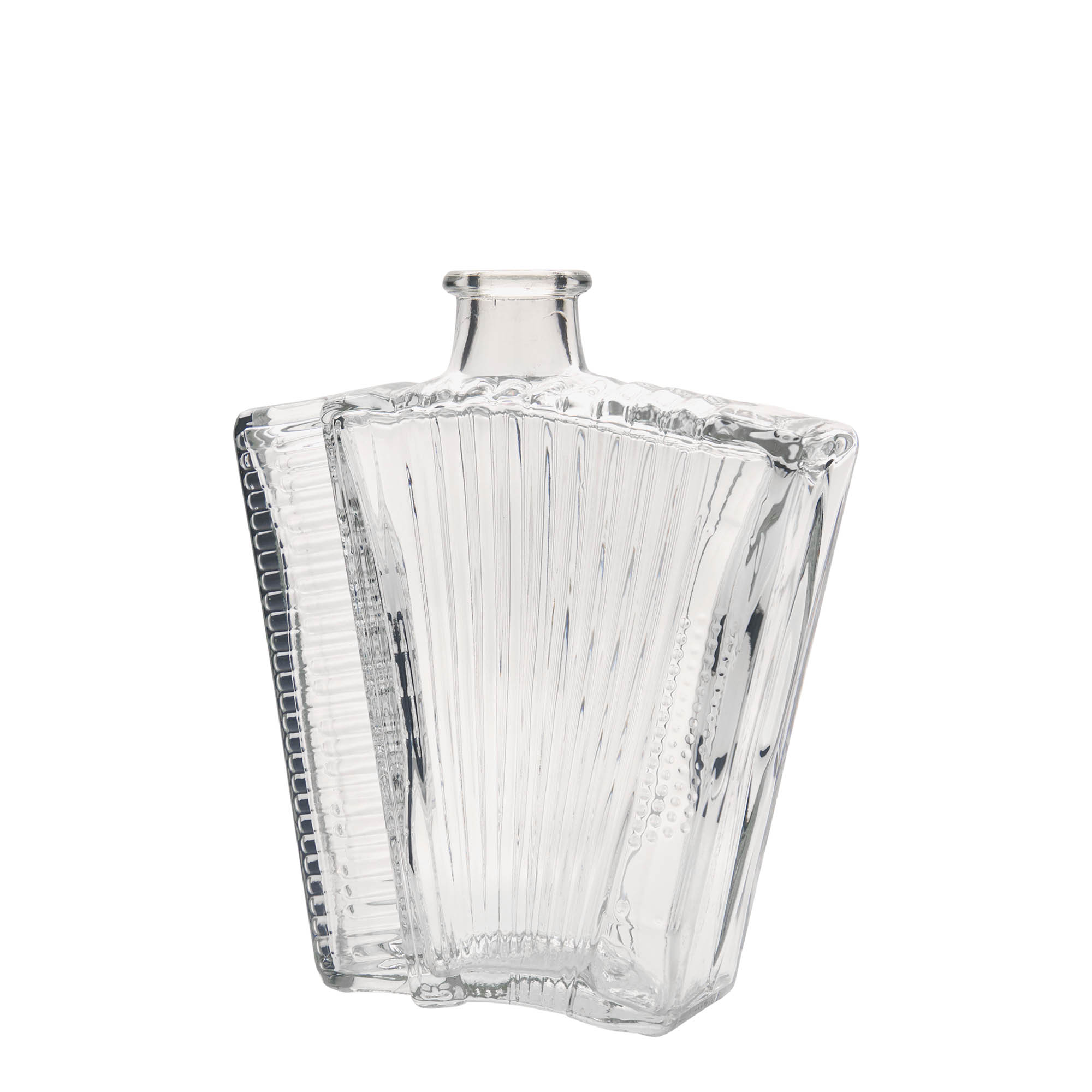 Bouteille en verre 500 ml 'Accordéon', bouchage: bouchon