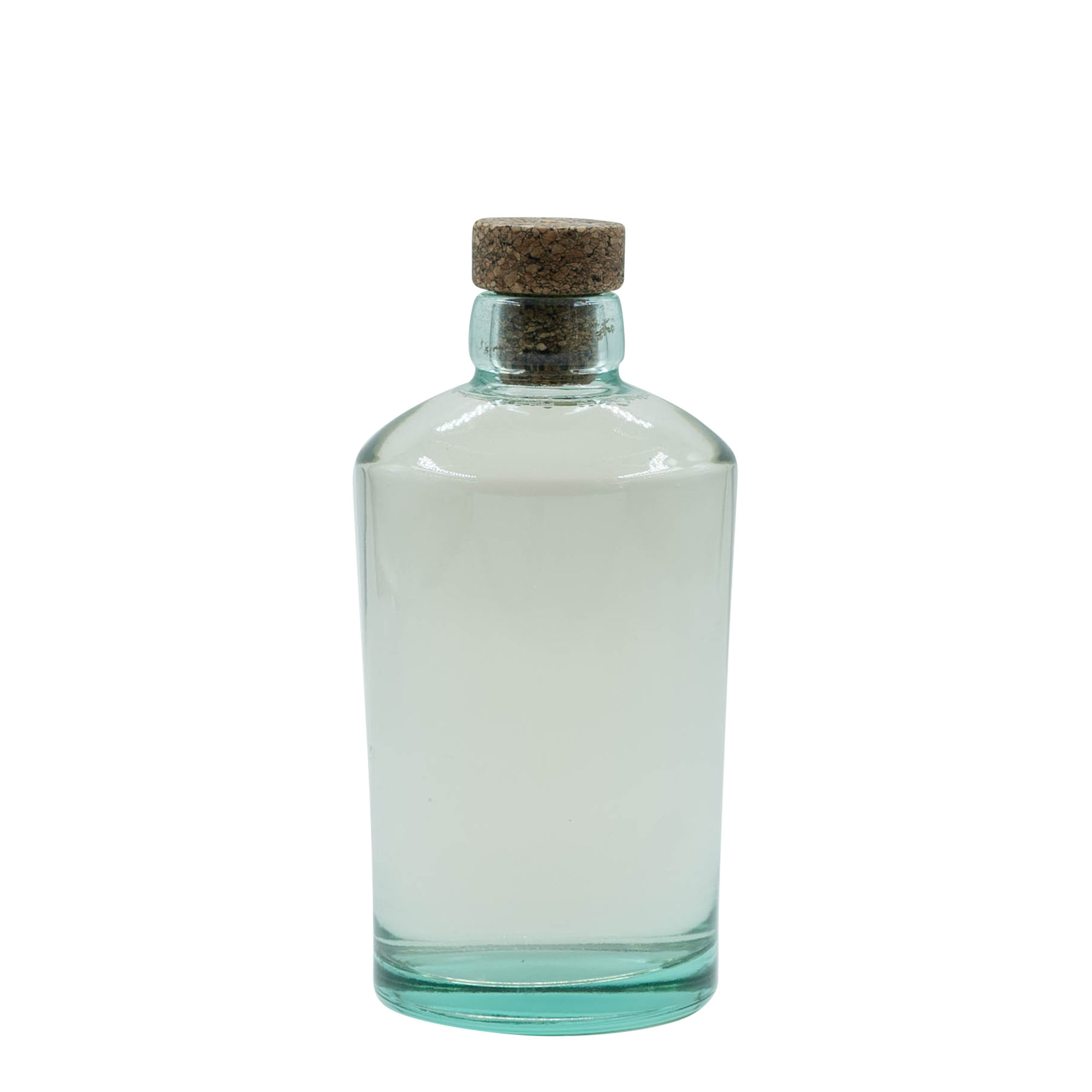 Glazen fles 'Barrel', 500 ml, monding: kurk Glazen fles 'Barrel', 500 ml, monding: kurk