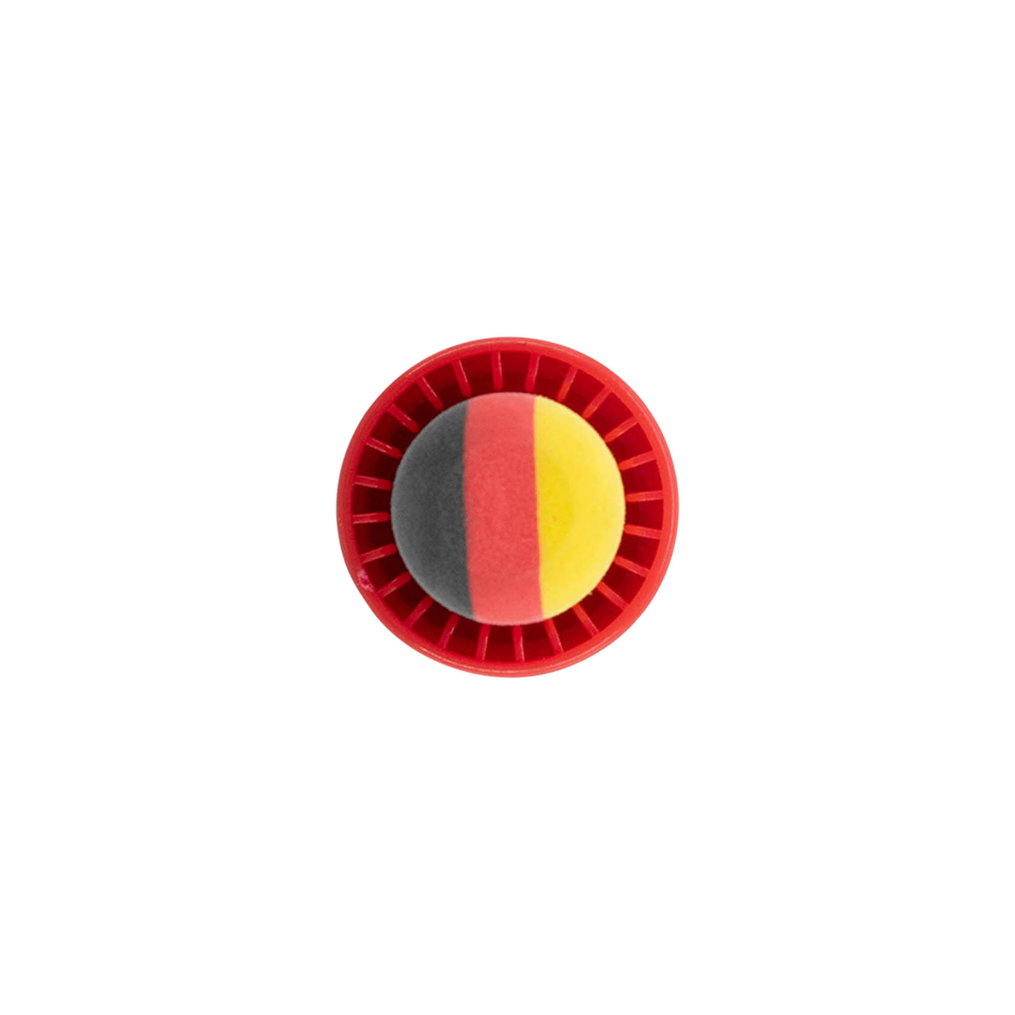 Dopkurk 'Duitsland', 19 mm, kunststof, meerkleurig, voor monding: kurk Dopkurk 'Duitsland', 19 mm, kunststof, meerkleurig, voor monding: kurk