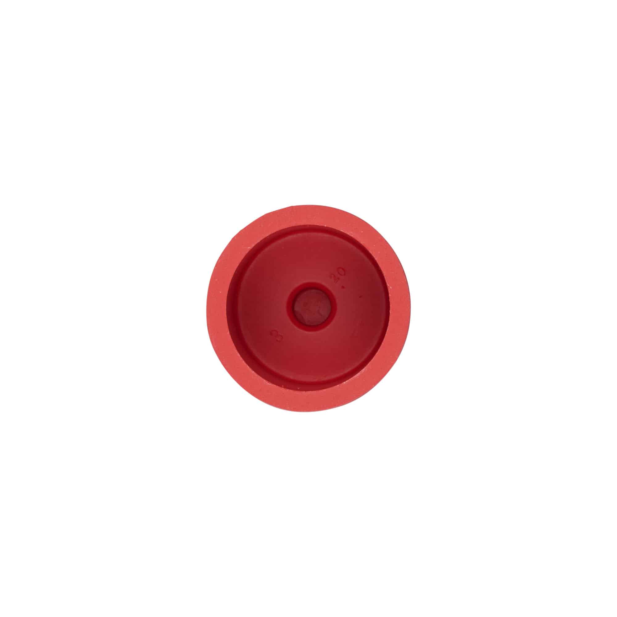 Capsule de fermentation type 3, caoutchouc, rouge