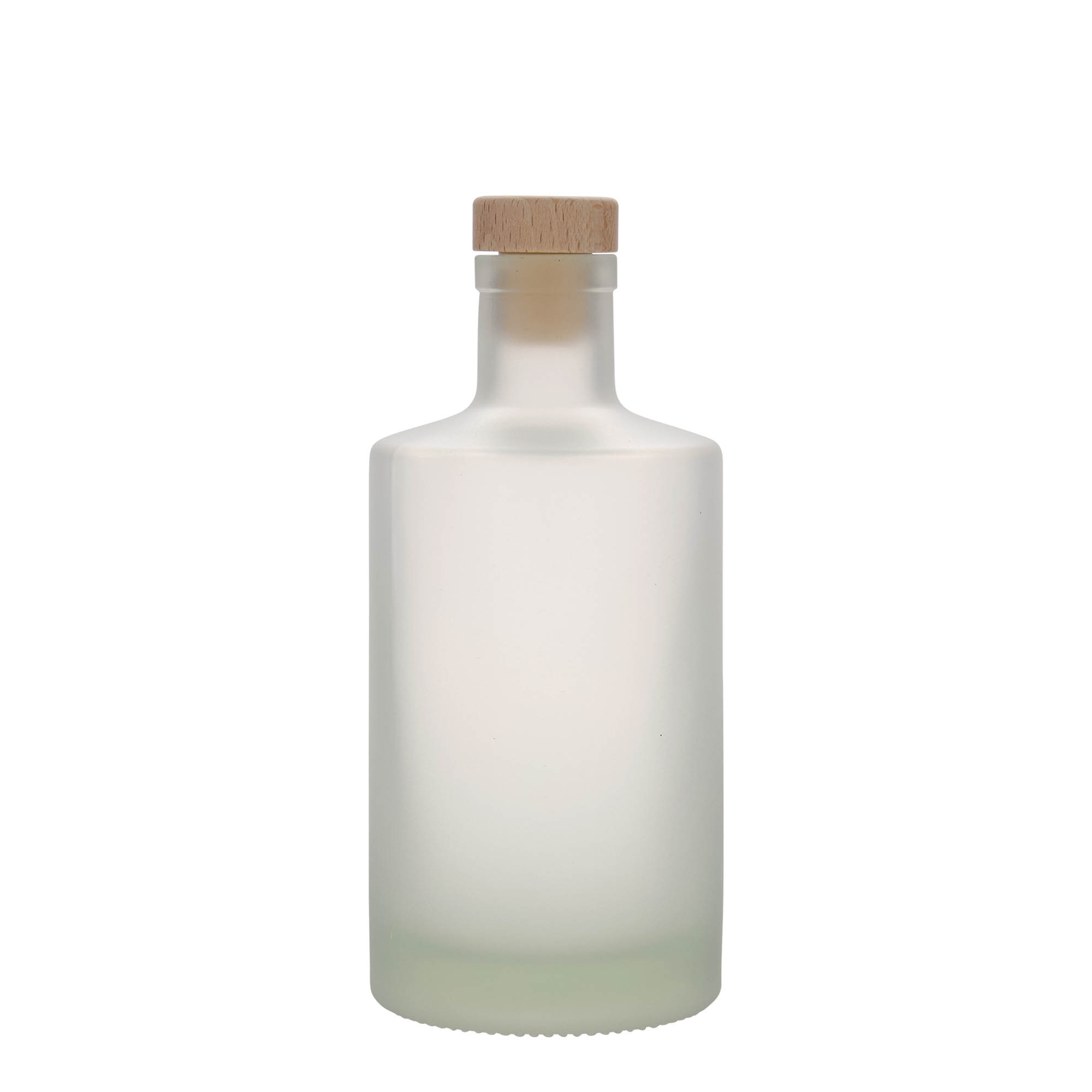 Glazen fles 'Caroline', 500 ml, gematteerd, monding: kurk