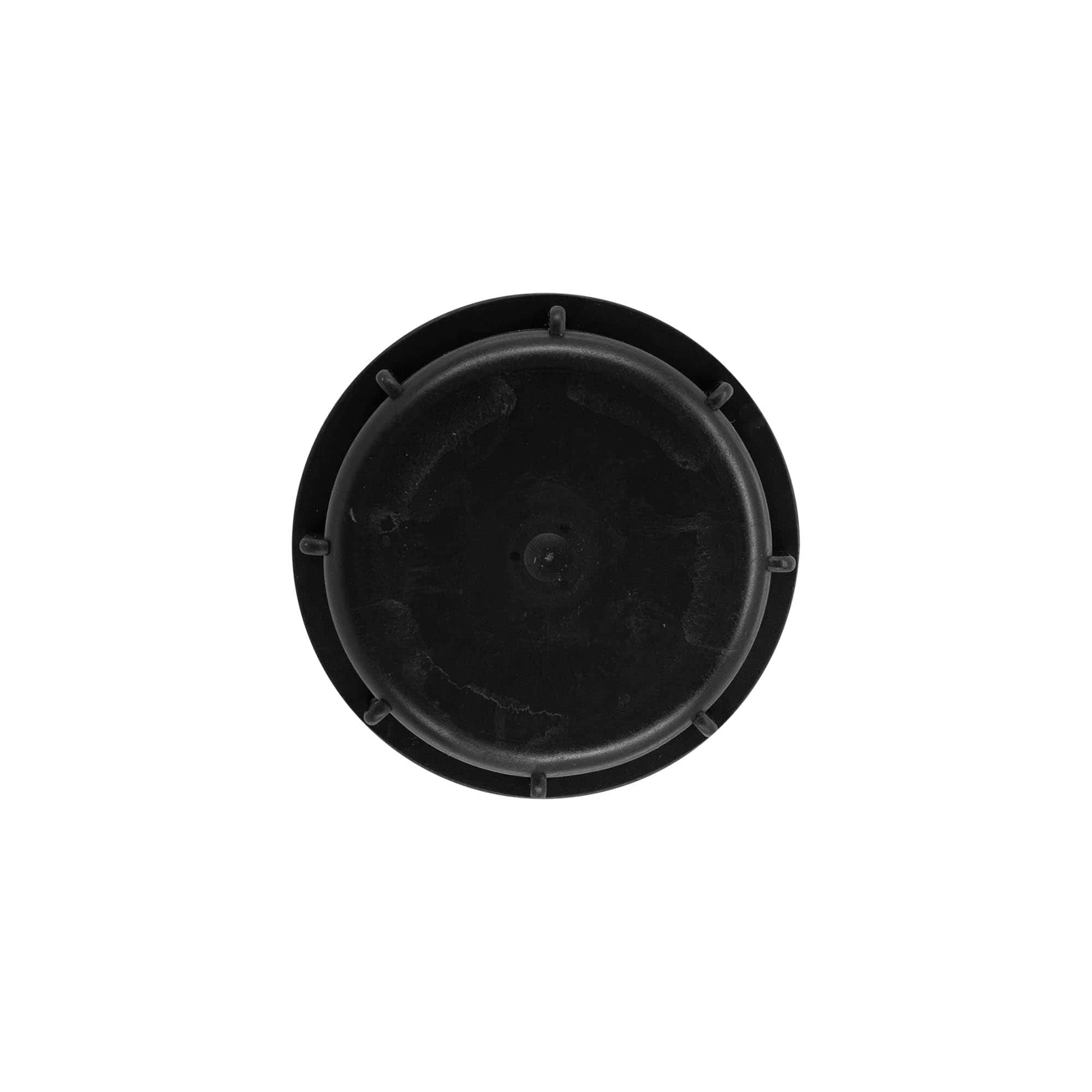 Schroefsluiting, PP-kunststof, zwart, voor monding: ND60 Schroefsluiting, PP-kunststof, zwart, voor monding: ND60