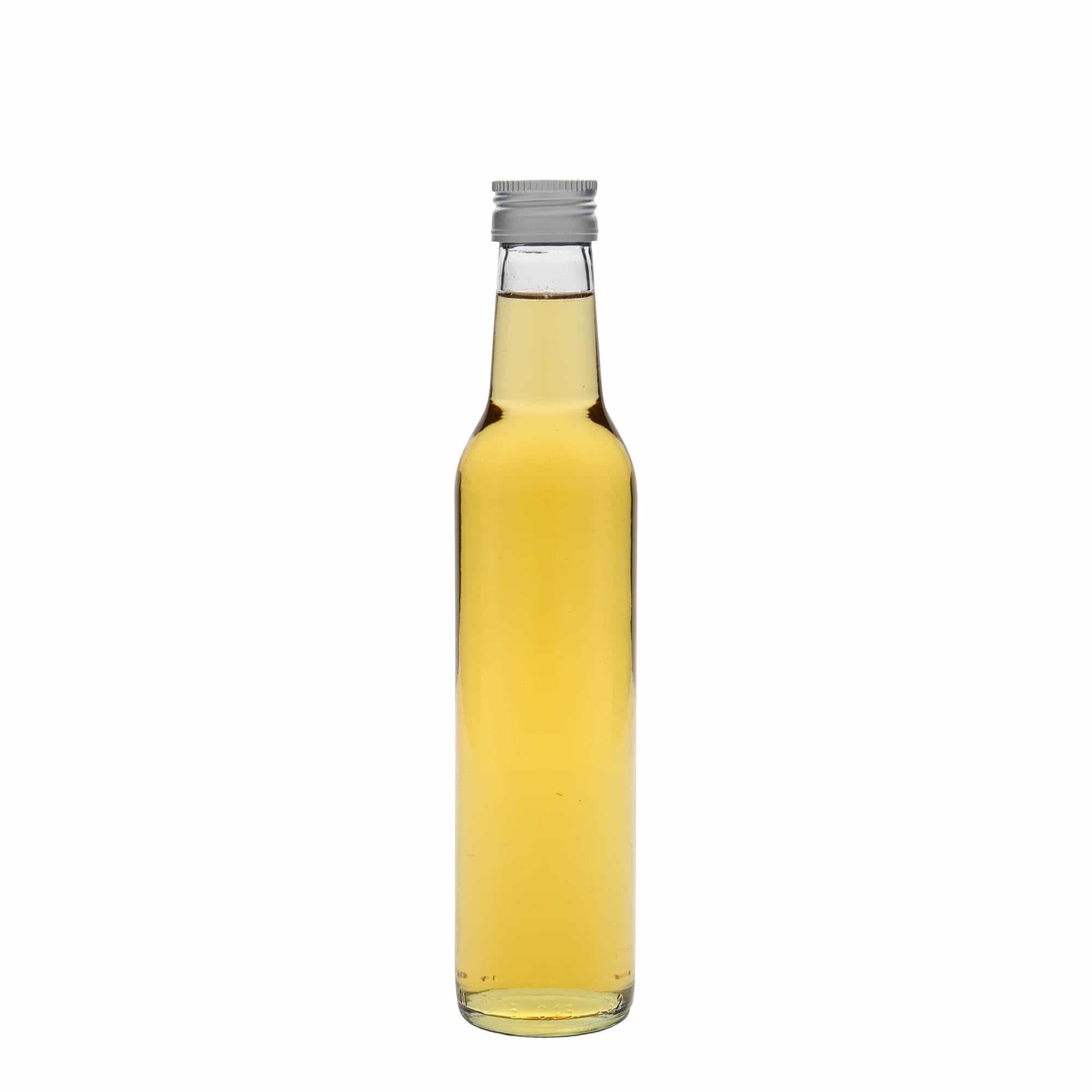 Glazen fles 'Cilindrica', 250 ml, monding: PP 28