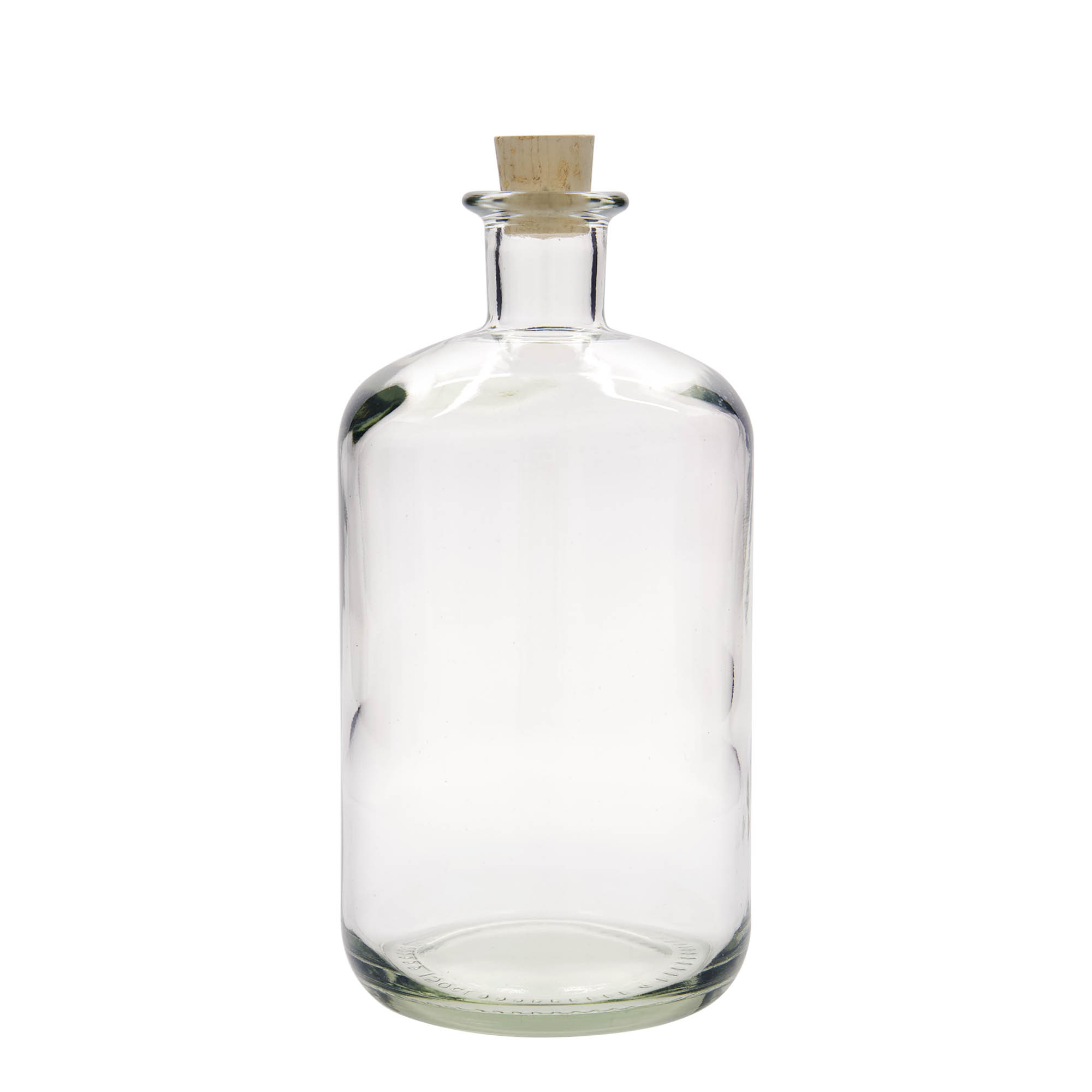 Glazen fles Apotheker, 1500 ml, monding: kurk Glazen fles Apotheker, 1500 ml, monding: kurk