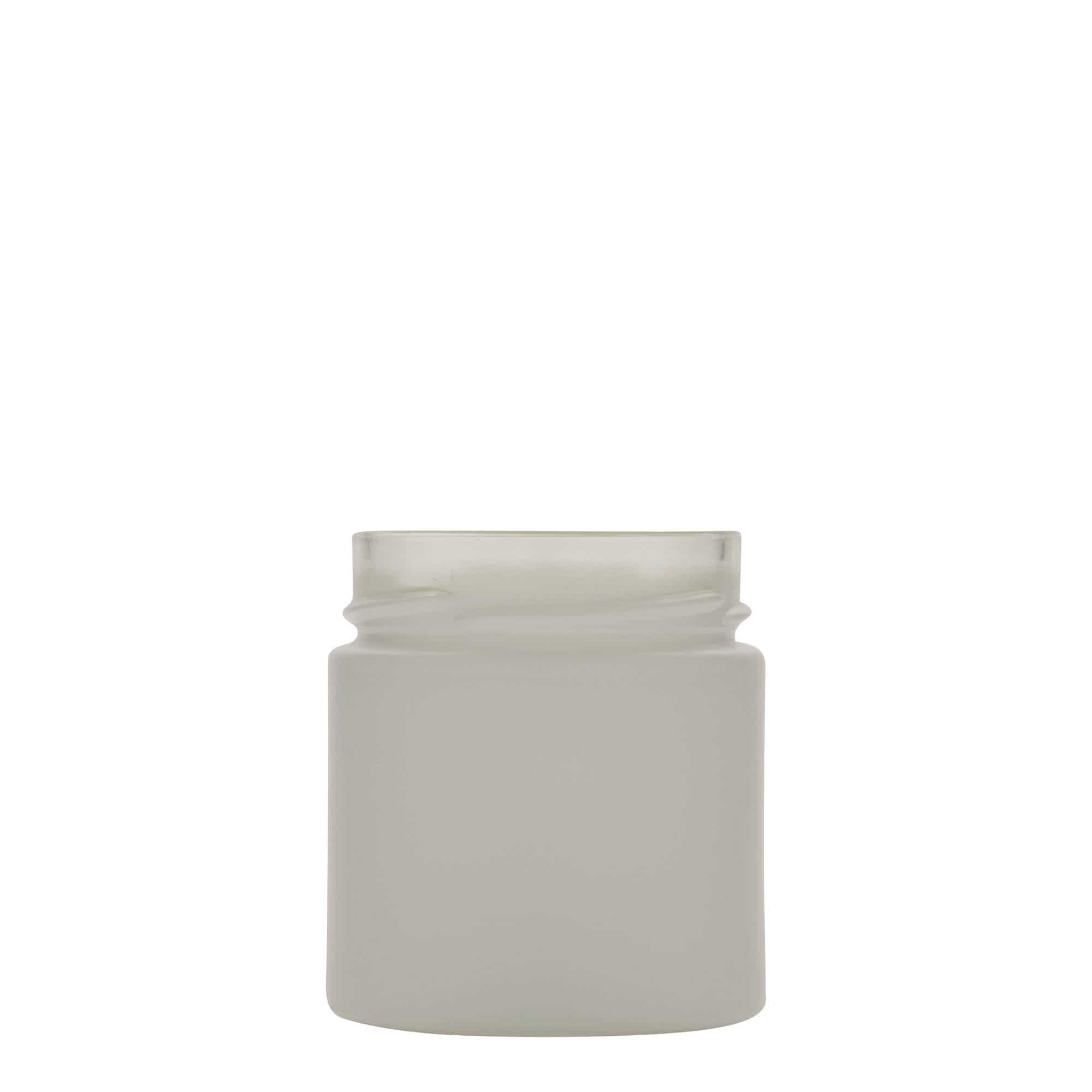 Ronde pot 'Aurora', 212 ml, wit, monding: deep-twist-off (DTO 66)