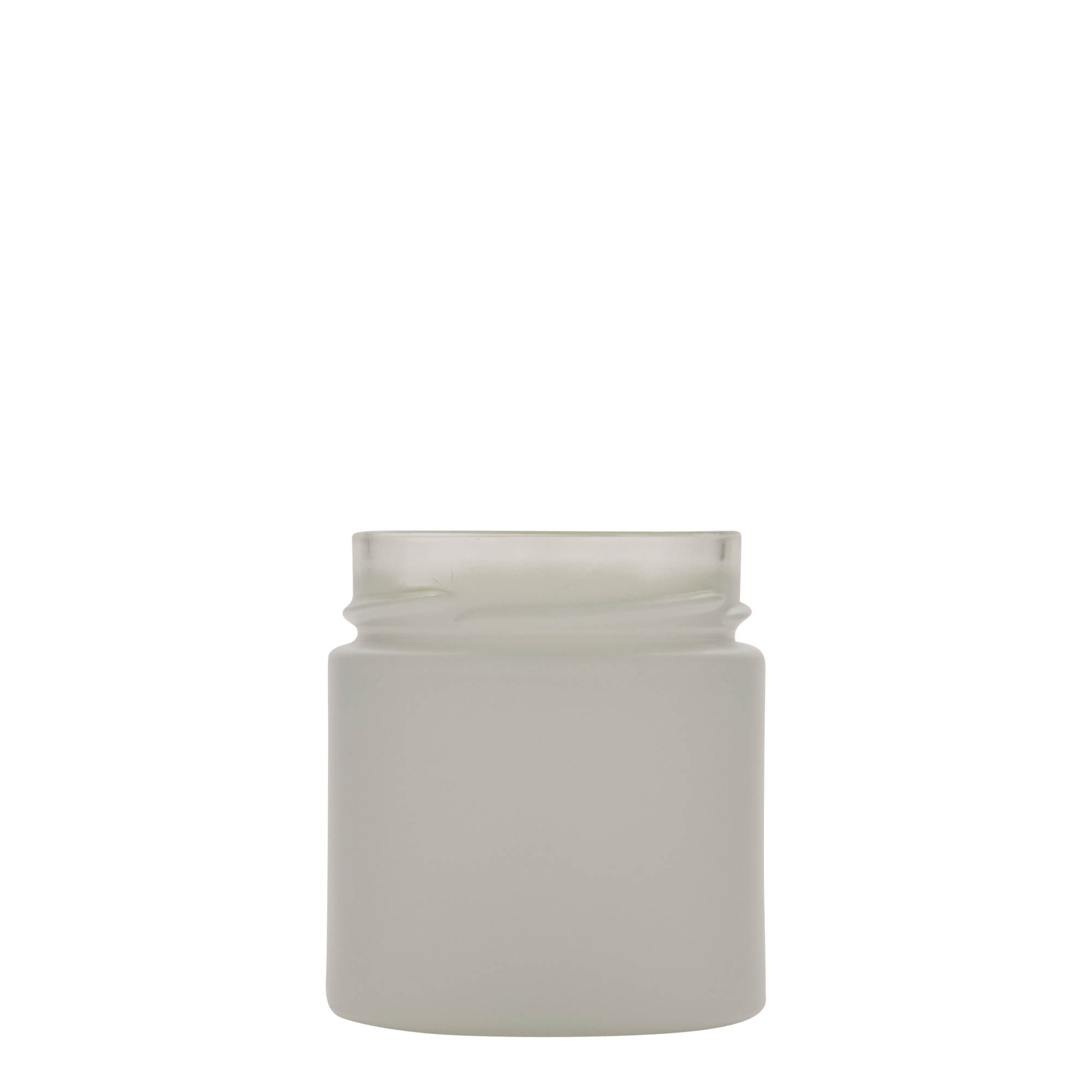Ronde pot 'Aurora', 212 ml, wit, monding: deep-twist-off (DTO 66)