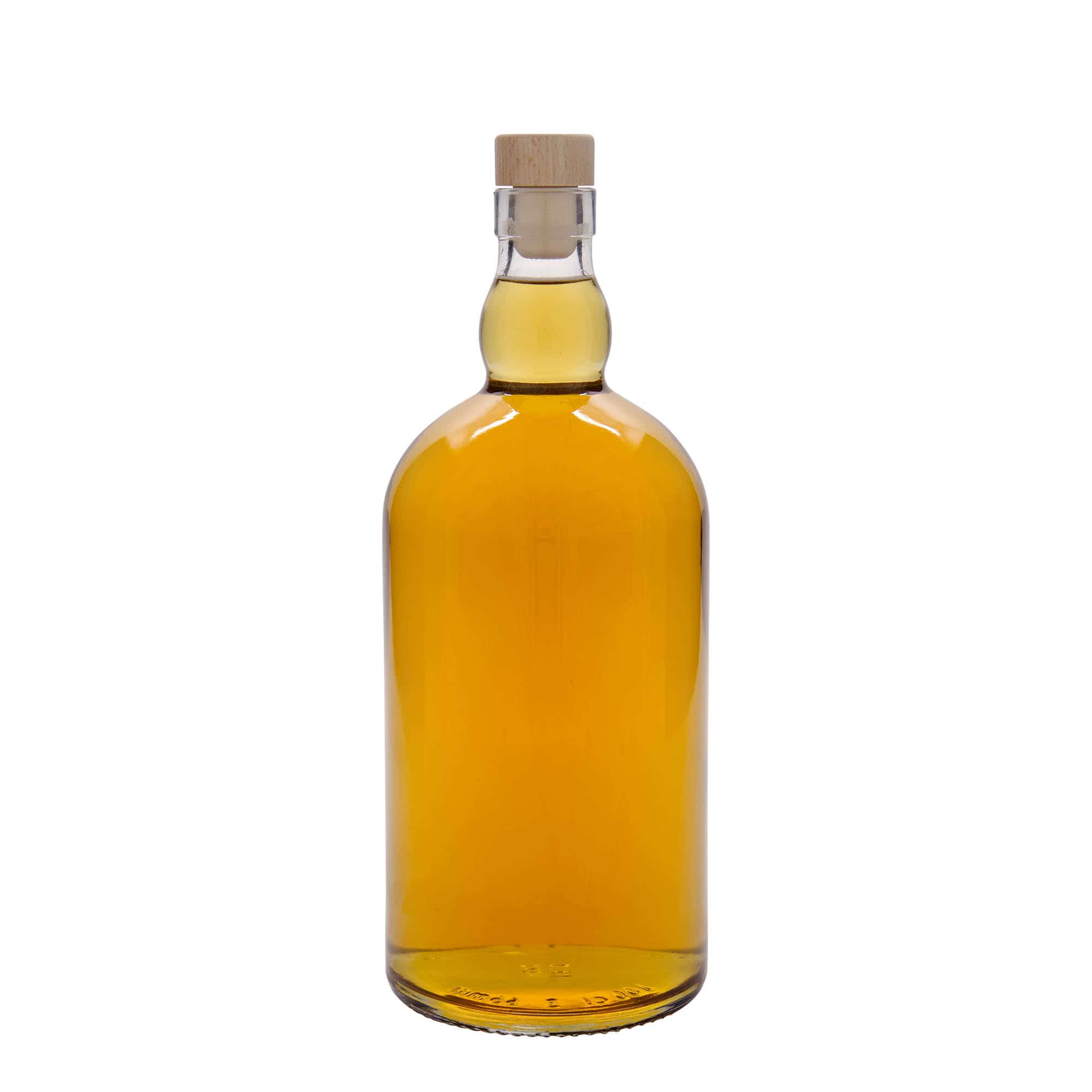Glazen fles 'Aberdeen', 1000 ml, monding: kurk