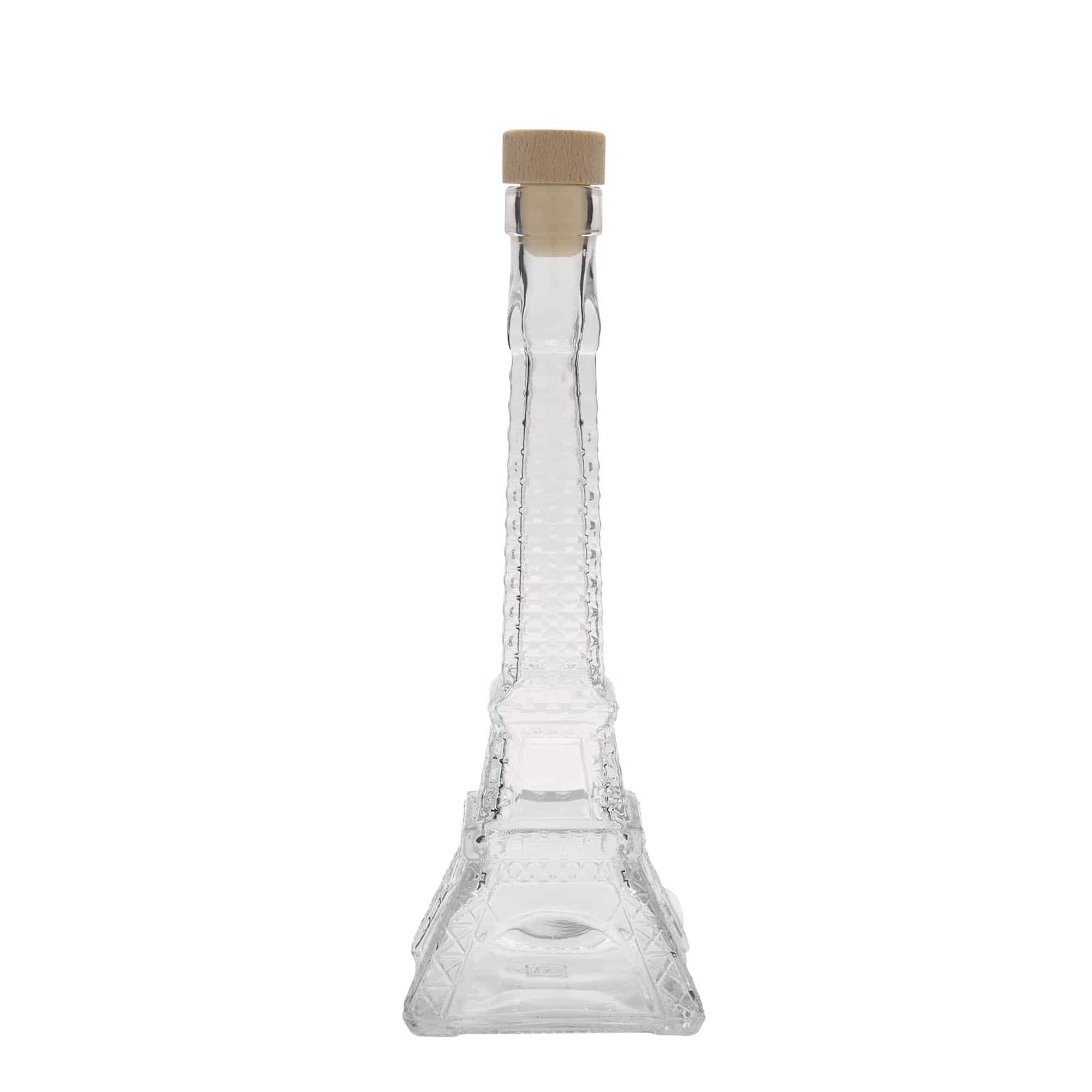 Bouteille en verre 200 ml 'Tour Eiffel', bouchage: bouchon