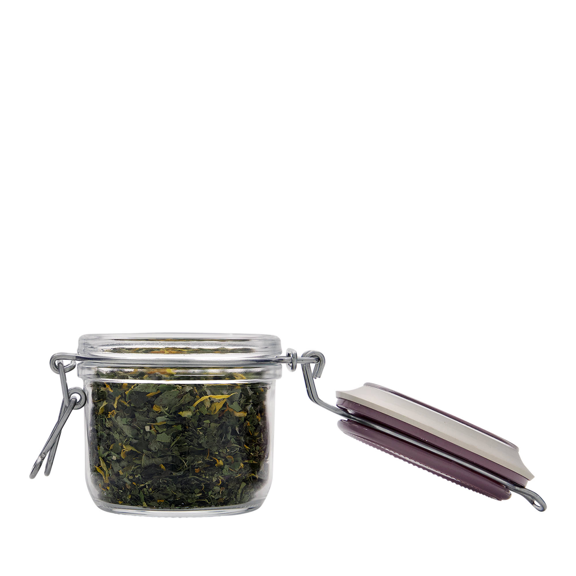 Bocal à fermeture mécanique 200 ml « Fido », violet, bouchage: bouchon mécanique