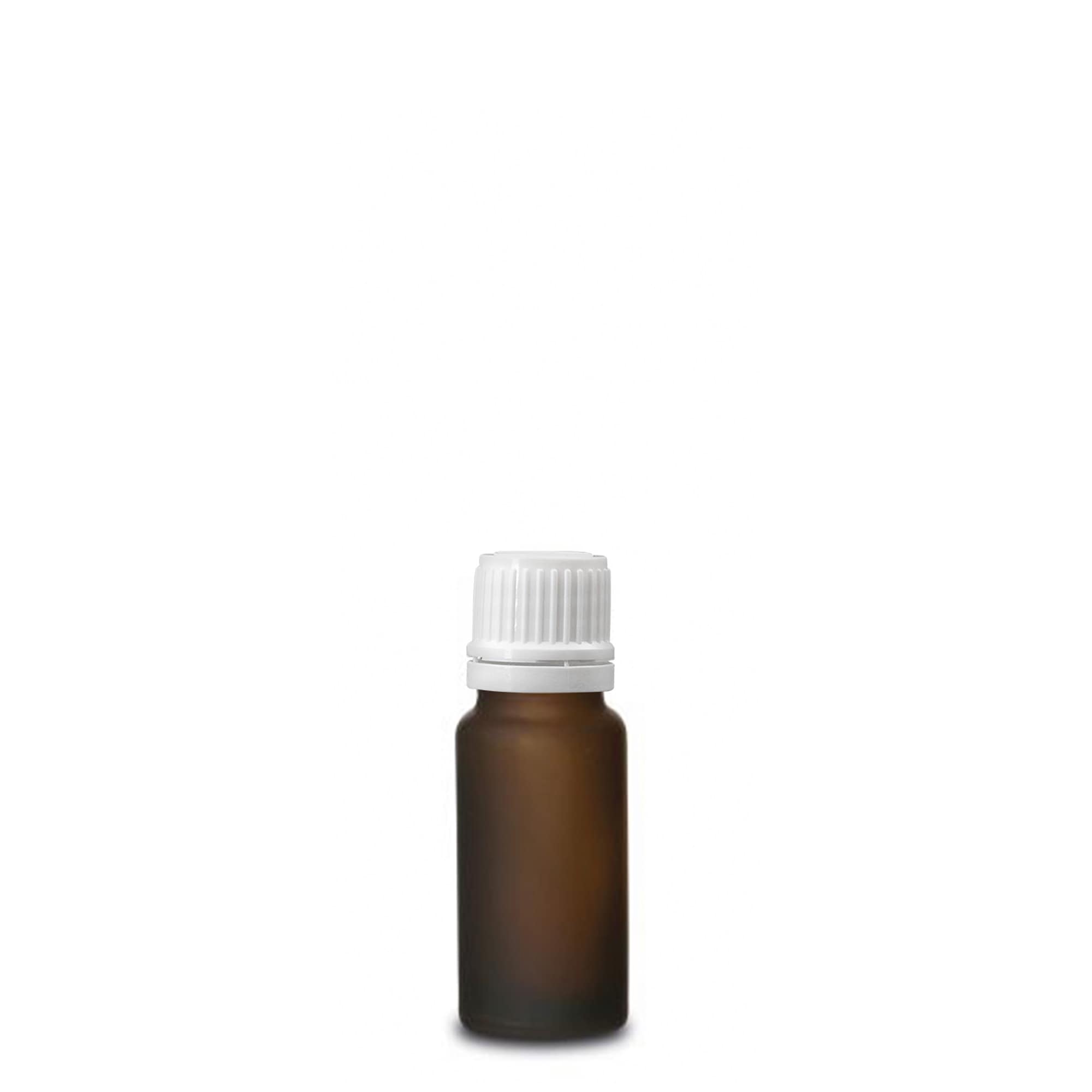 Flacon médical 10ml, verre, brun givré, goulot : DIN 18