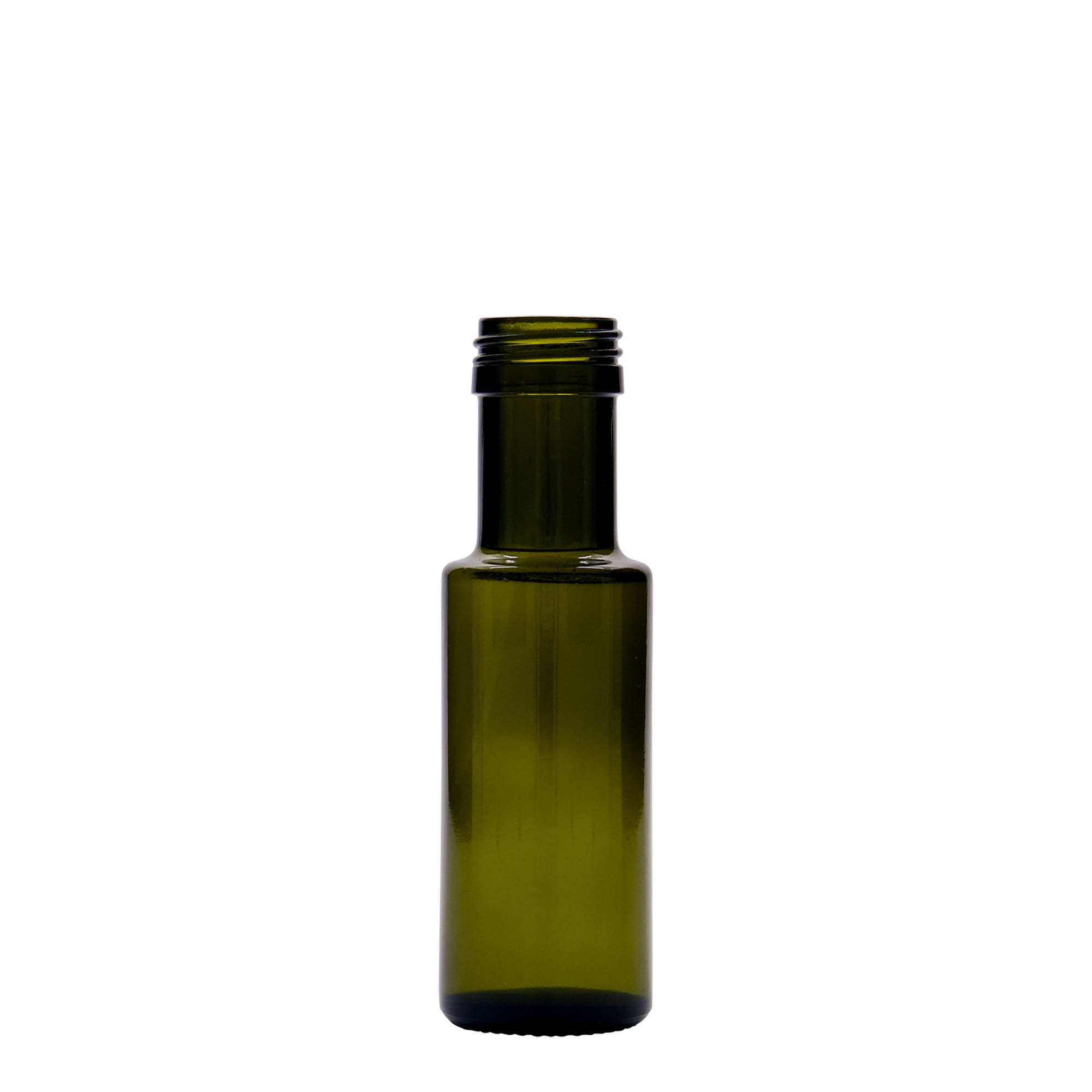 Bouteille en verre 100 ml « Dorica », vert antique, bouchage: PP 31,5
