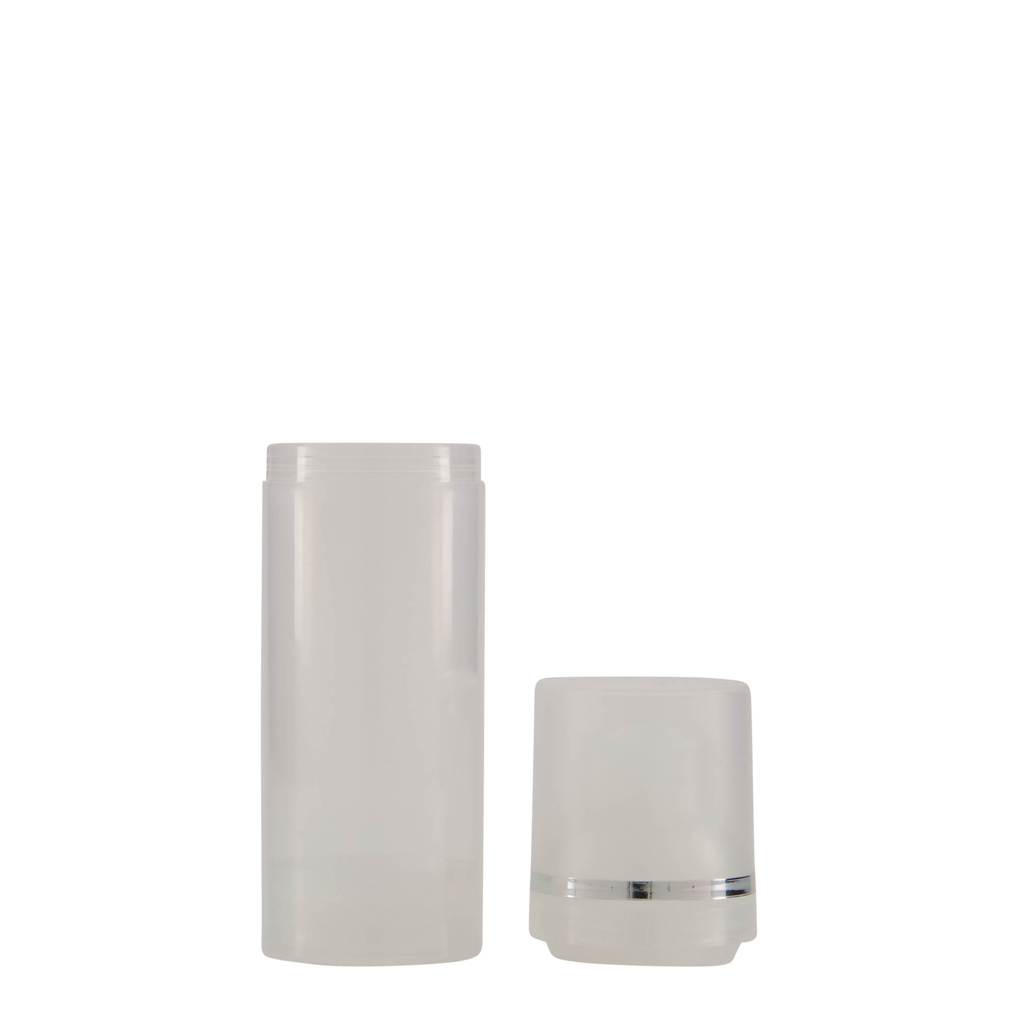 Flacon airless 50 ml 'Mezzo', plastique PP, nature Flacon airless 50 ml 'Mezzo', plastique PP, nature