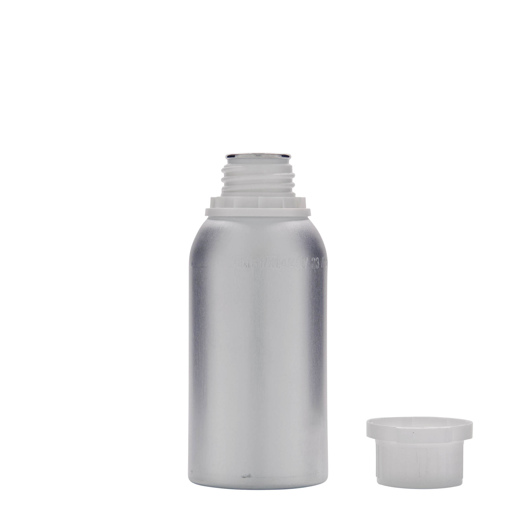 Aluminium fles, 275 ml, metaal, zilver, monding: DIN 32 Aluminium fles, 275 ml, metaal, zilver, monding: DIN 32