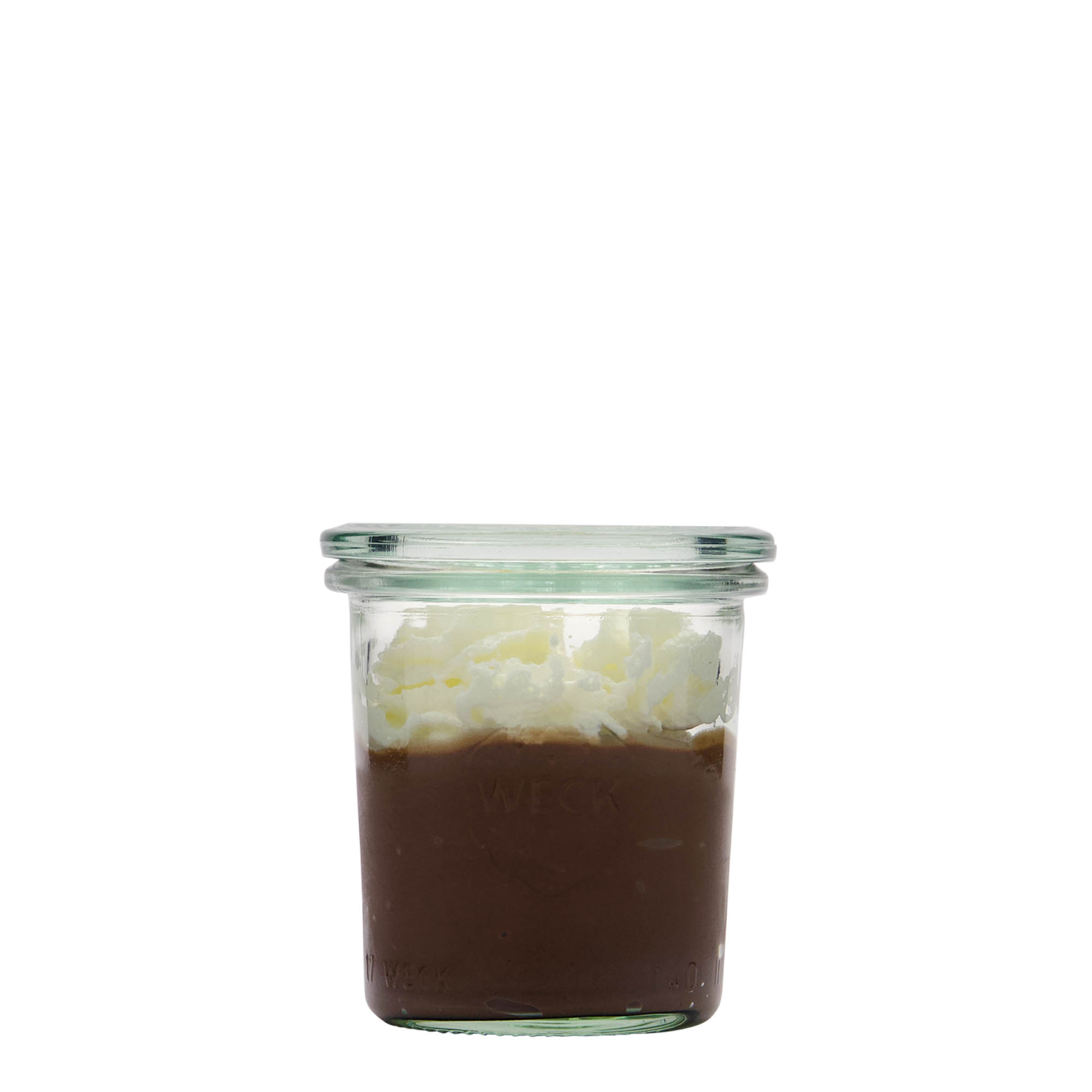 Verrine WECK 140 ml, bouchage: bords arrondis Verrine WECK 140 ml, bouchage: bords arrondis