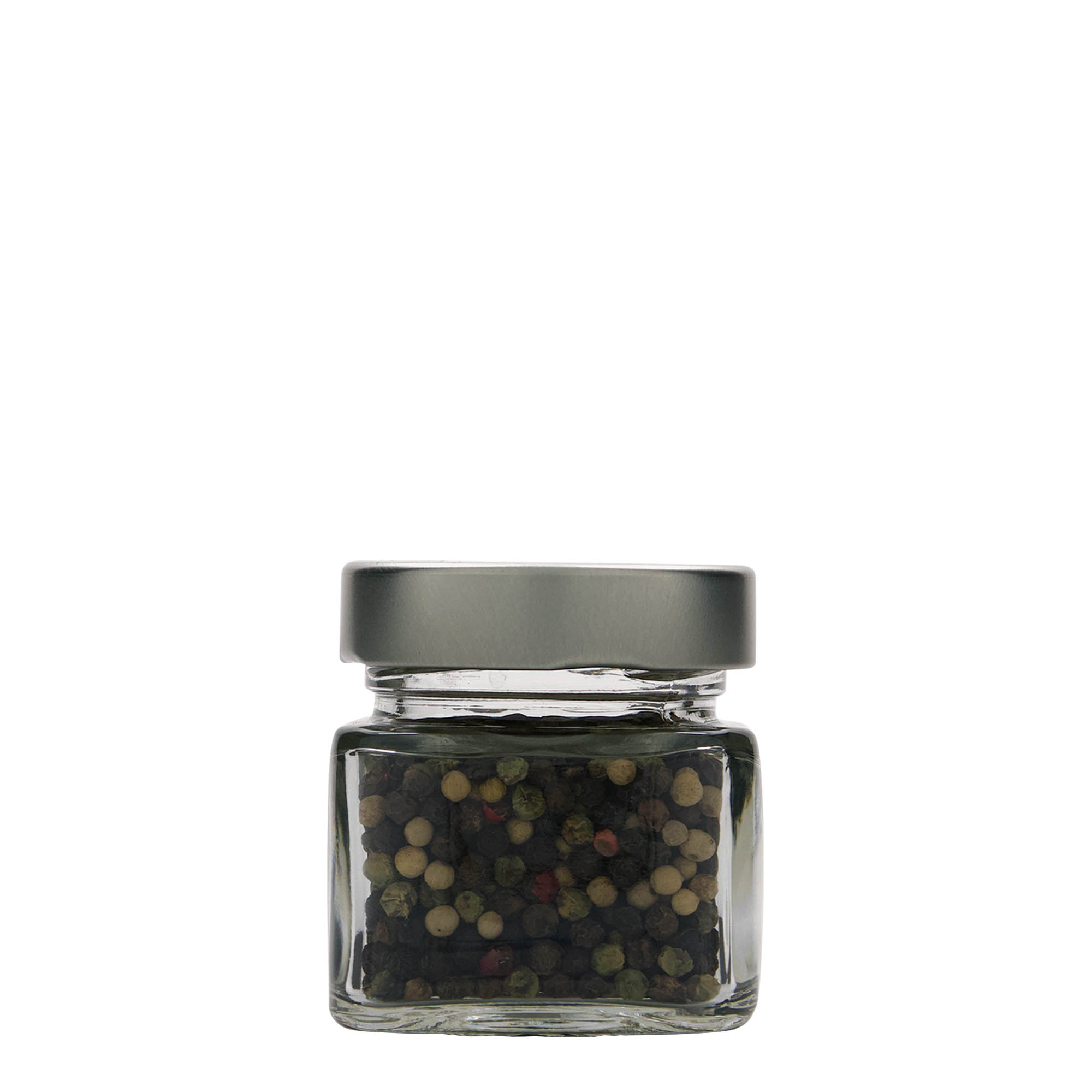 Vierkante pot 'Ikarus', 106 ml, monding: deep-twist-off (DTO 58) Vierkante pot 'Ikarus', 106 ml, monding: deep-twist-off (DTO 58)