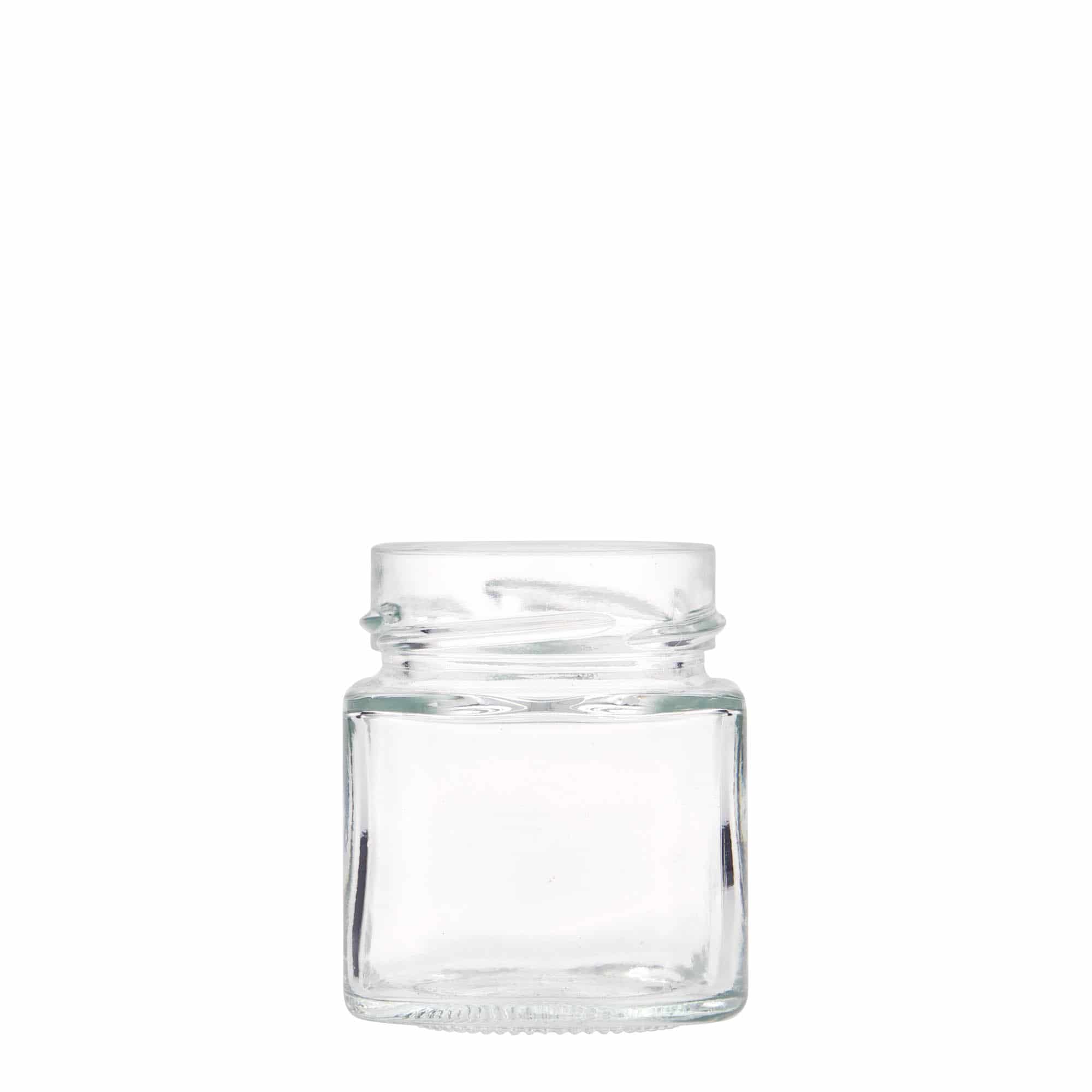 Bocal carré 156 ml 'Funny', bouchage: Deep-Twist-Off (DTO 58)