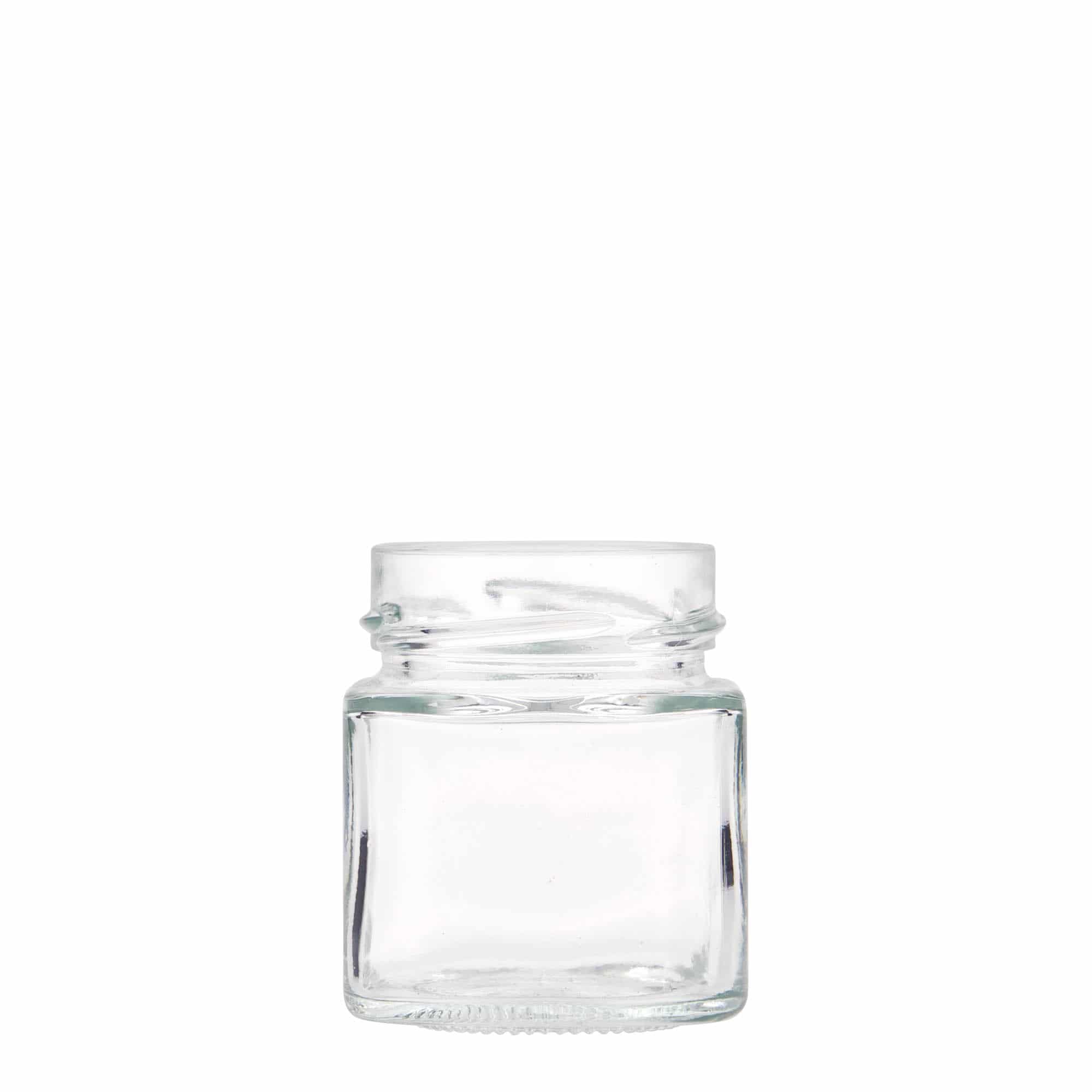 Bocal carré 156 ml 'Funny', bouchage: Deep-Twist-Off (DTO 58)