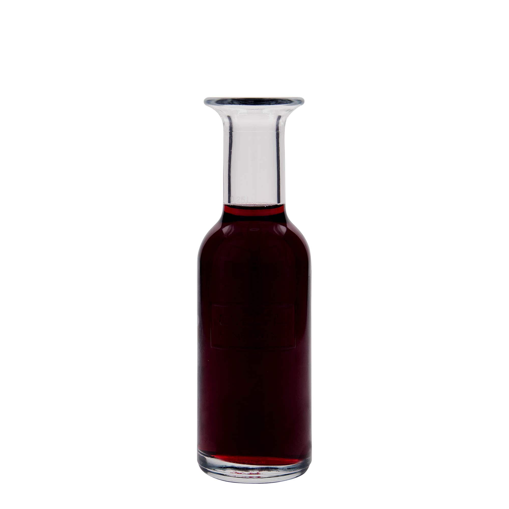 Glazen fles 'Optima Fine Wine', 250 ml, monding: kurk