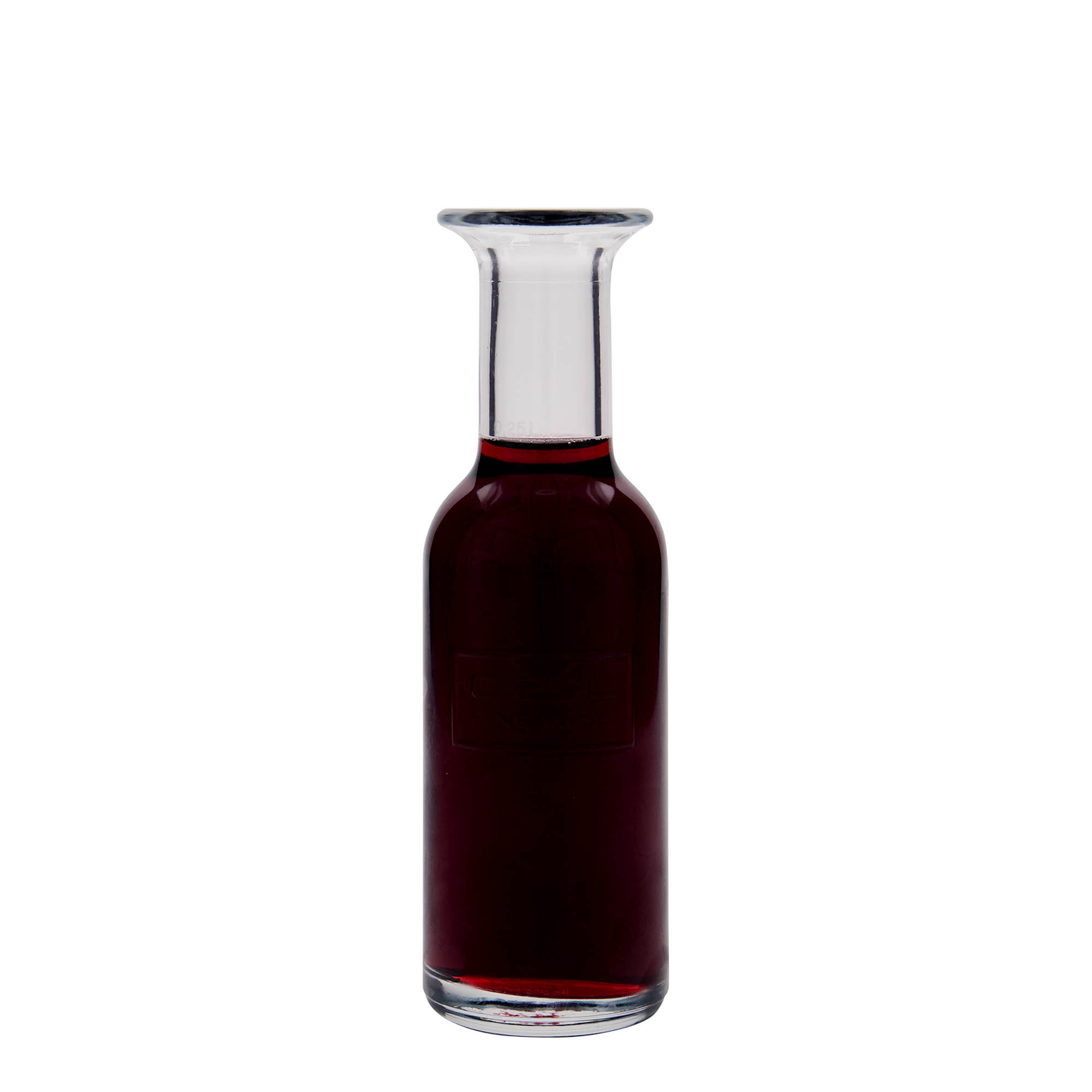 Glazen fles 'Optima Fine Wine', 250 ml, monding: kurk