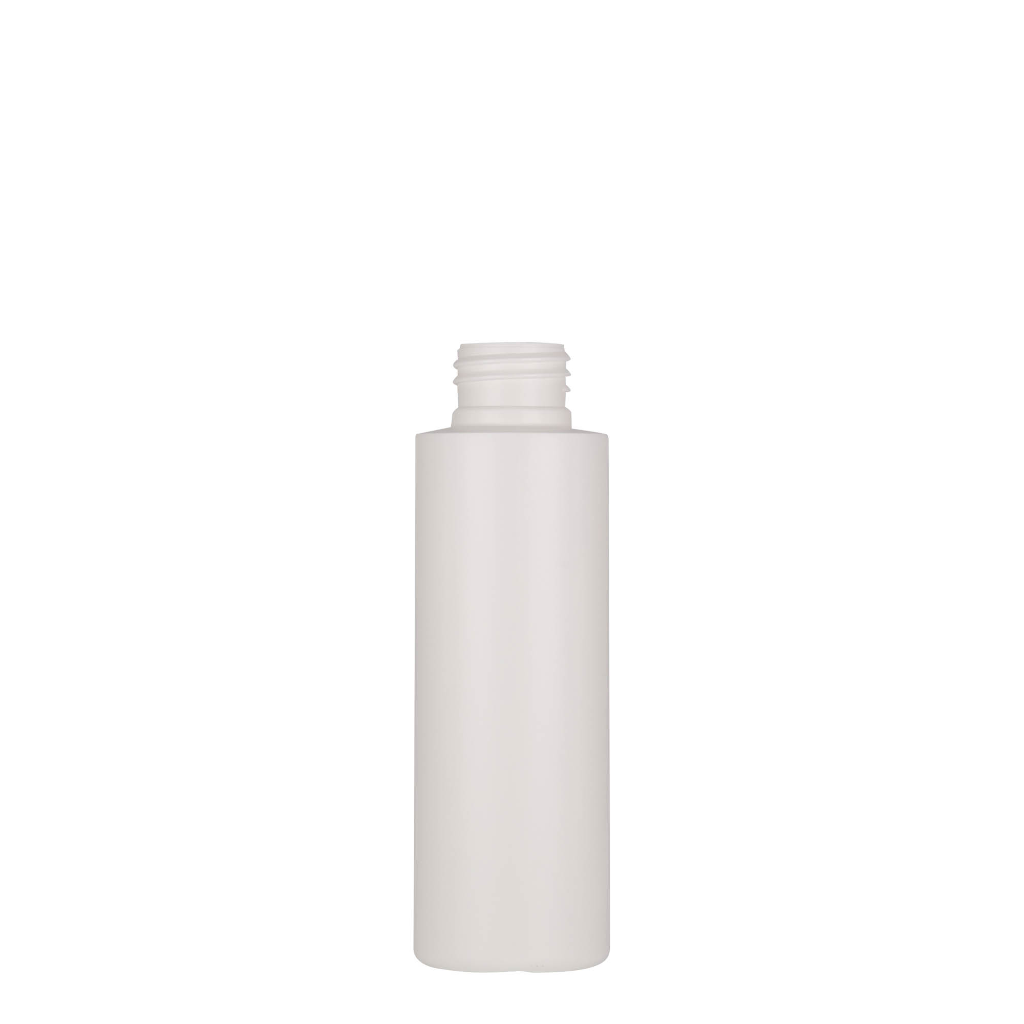 Plastic fles 'Pipe', 100 ml, Green HDPE, wit, monding: 24/410