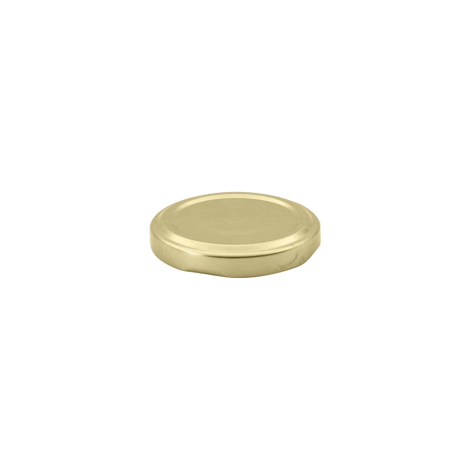 Twist-offdeksel, blik, goud, voor monding: TO 53 Twist-offdeksel, blik, goud, voor monding: TO 53