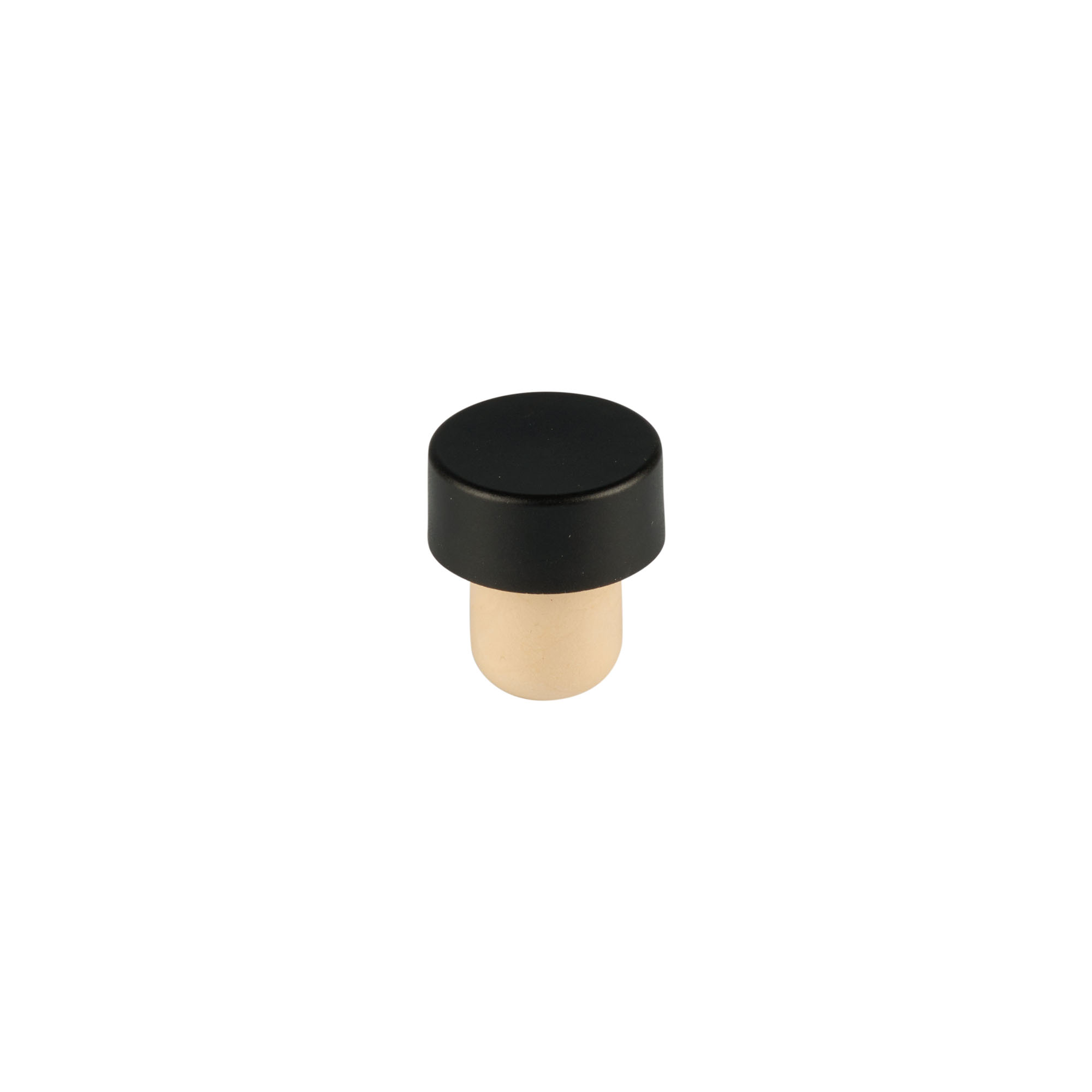 Bouchon avec poignée 11 mm, bois, noir, pour goulot : liège Bouchon avec poignée 11 mm, bois, noir, pour goulot : liège