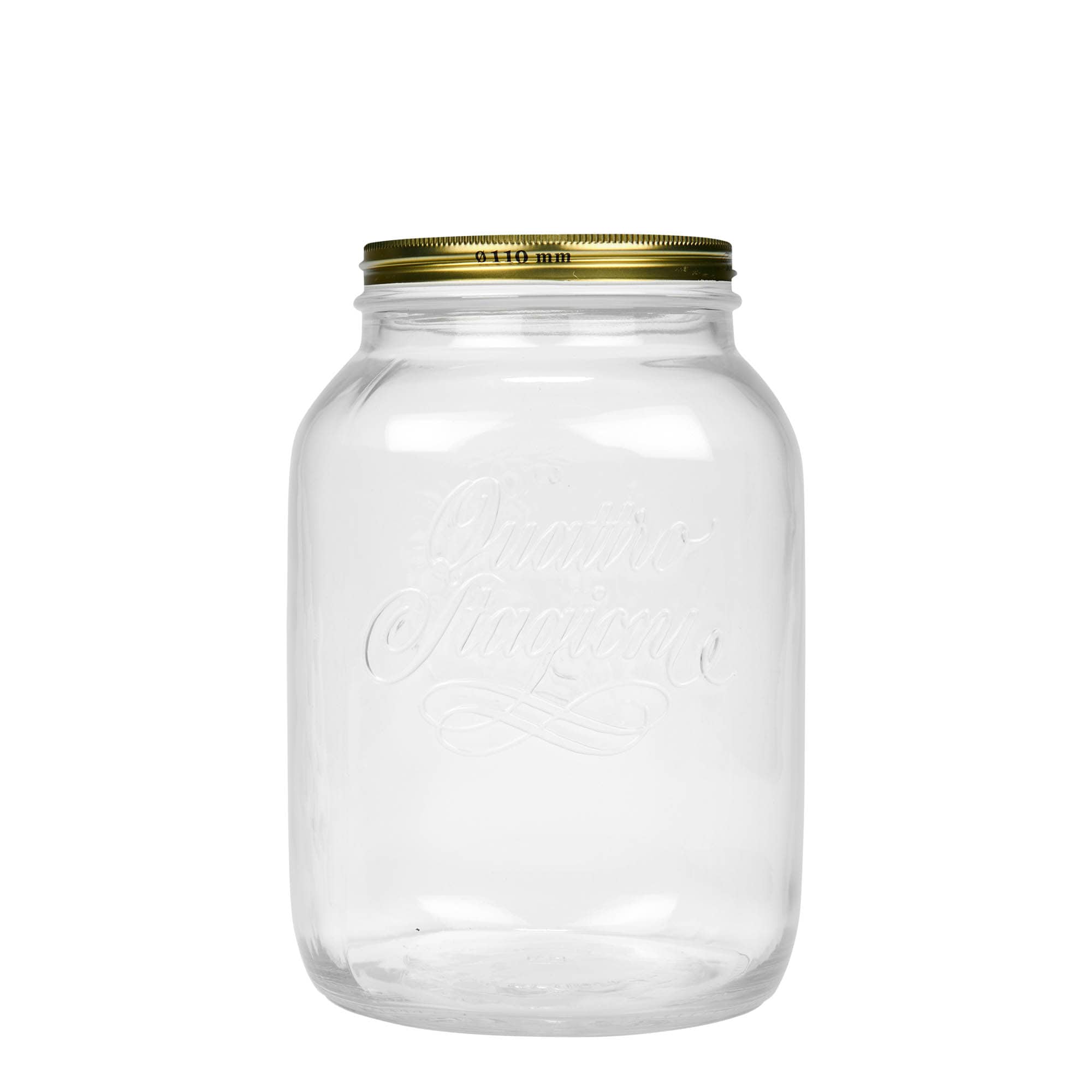 Bocal 3 000 ml « Quattro Stagioni », bouchage: Bougage à vis